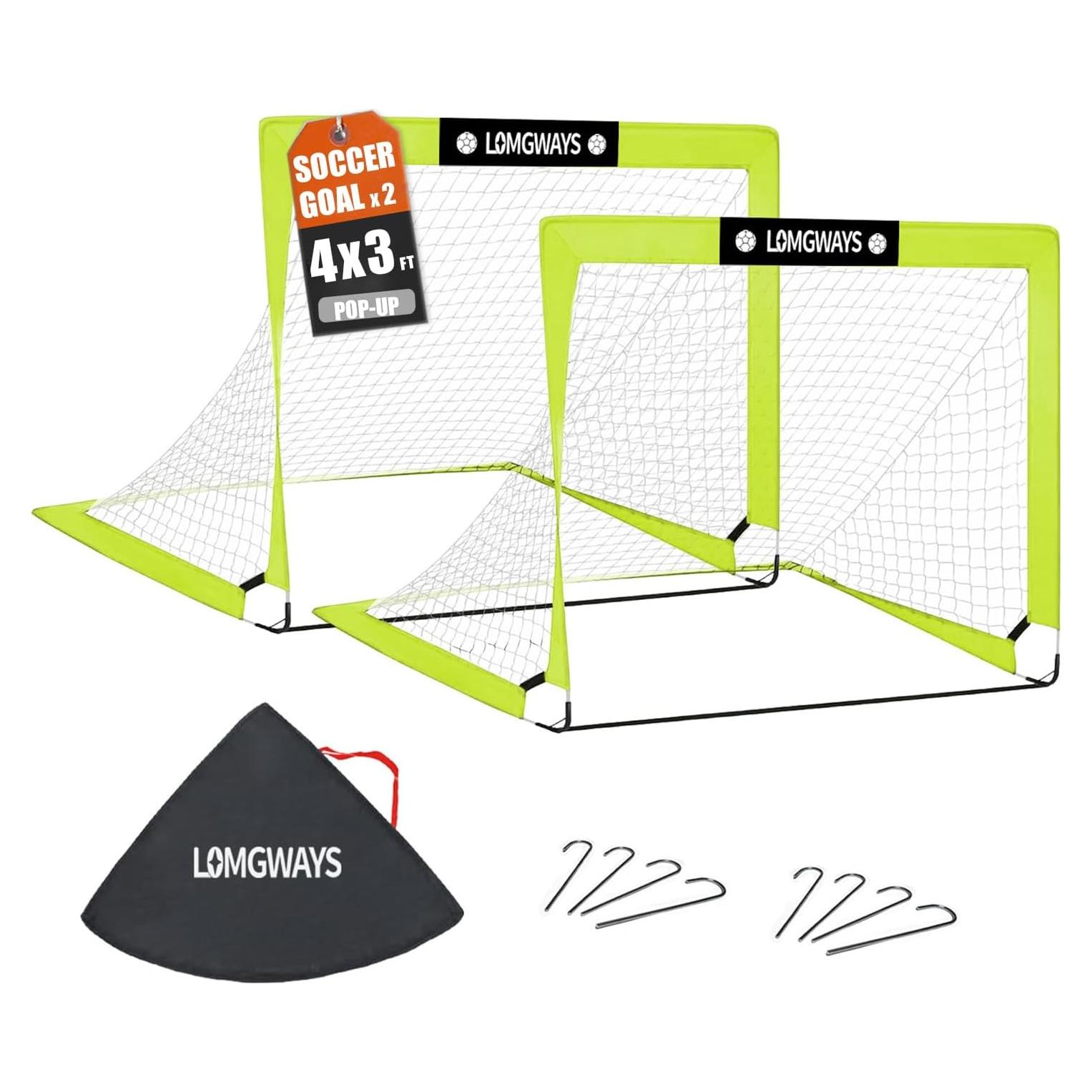 Portería de Fútbol LOMGWAYS 1.22x0.91m Plegable para Niños