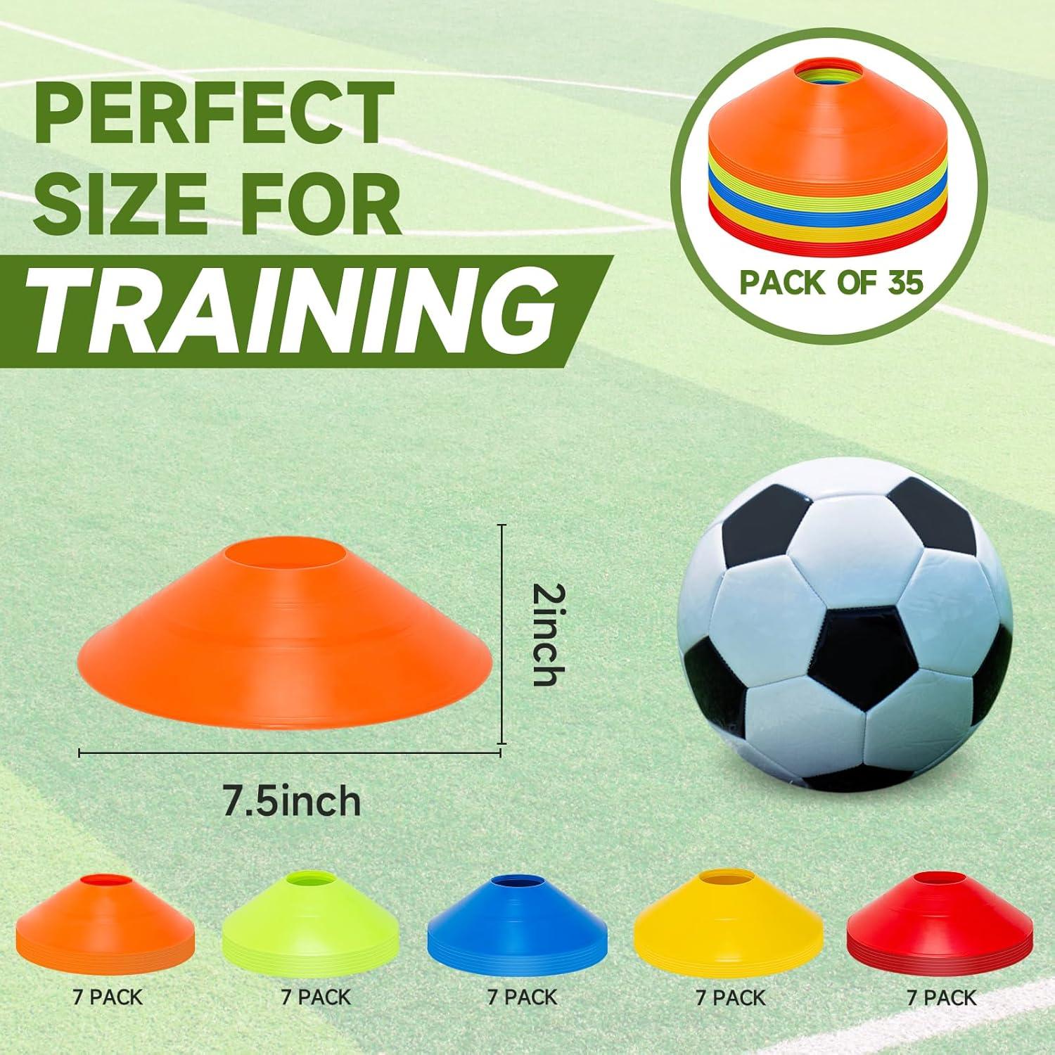 Conos de Agilidad Klurent 35 PCS Multicolor para Entrenamiento