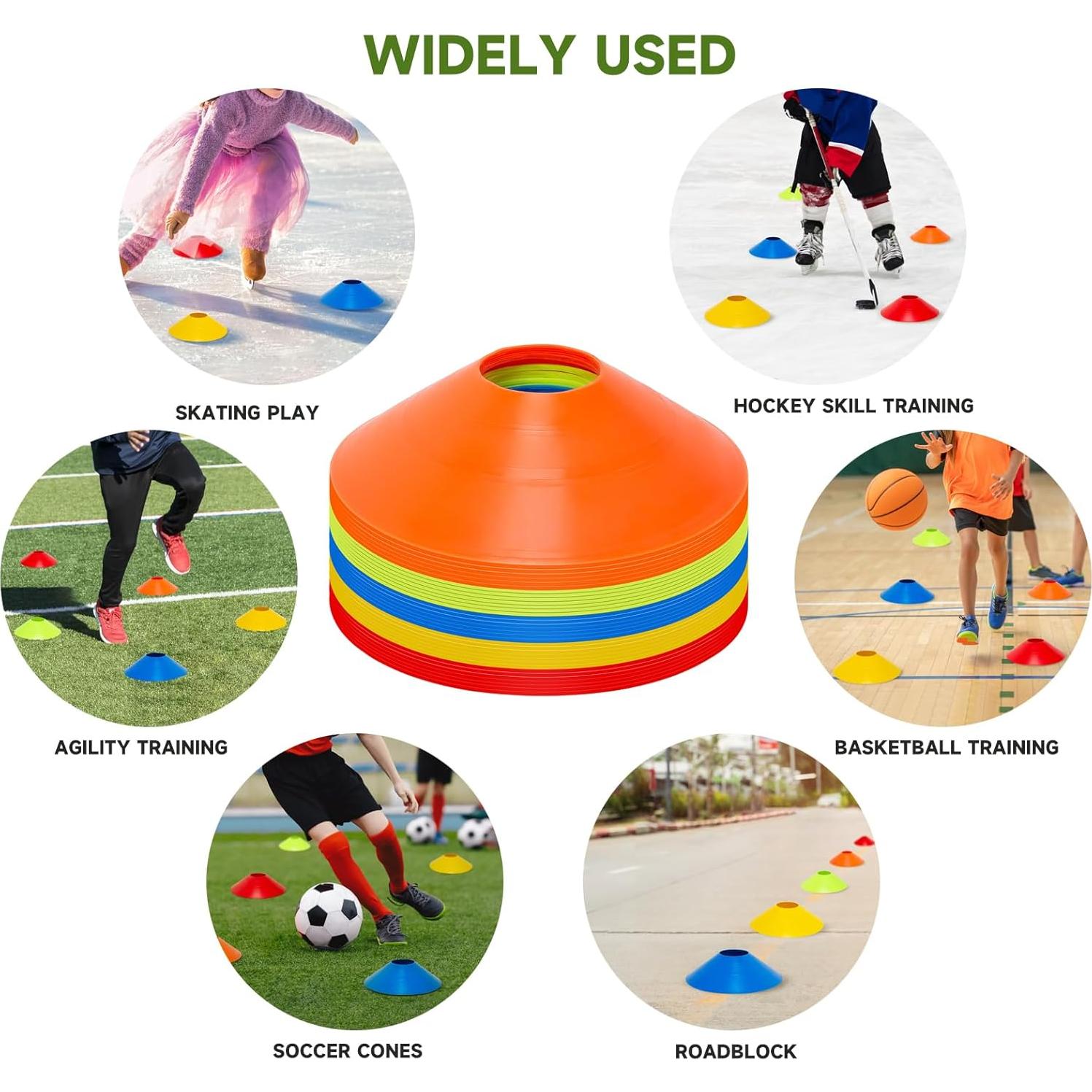 Conos de Agilidad Klurent 35 PCS Multicolor para Entrenamiento