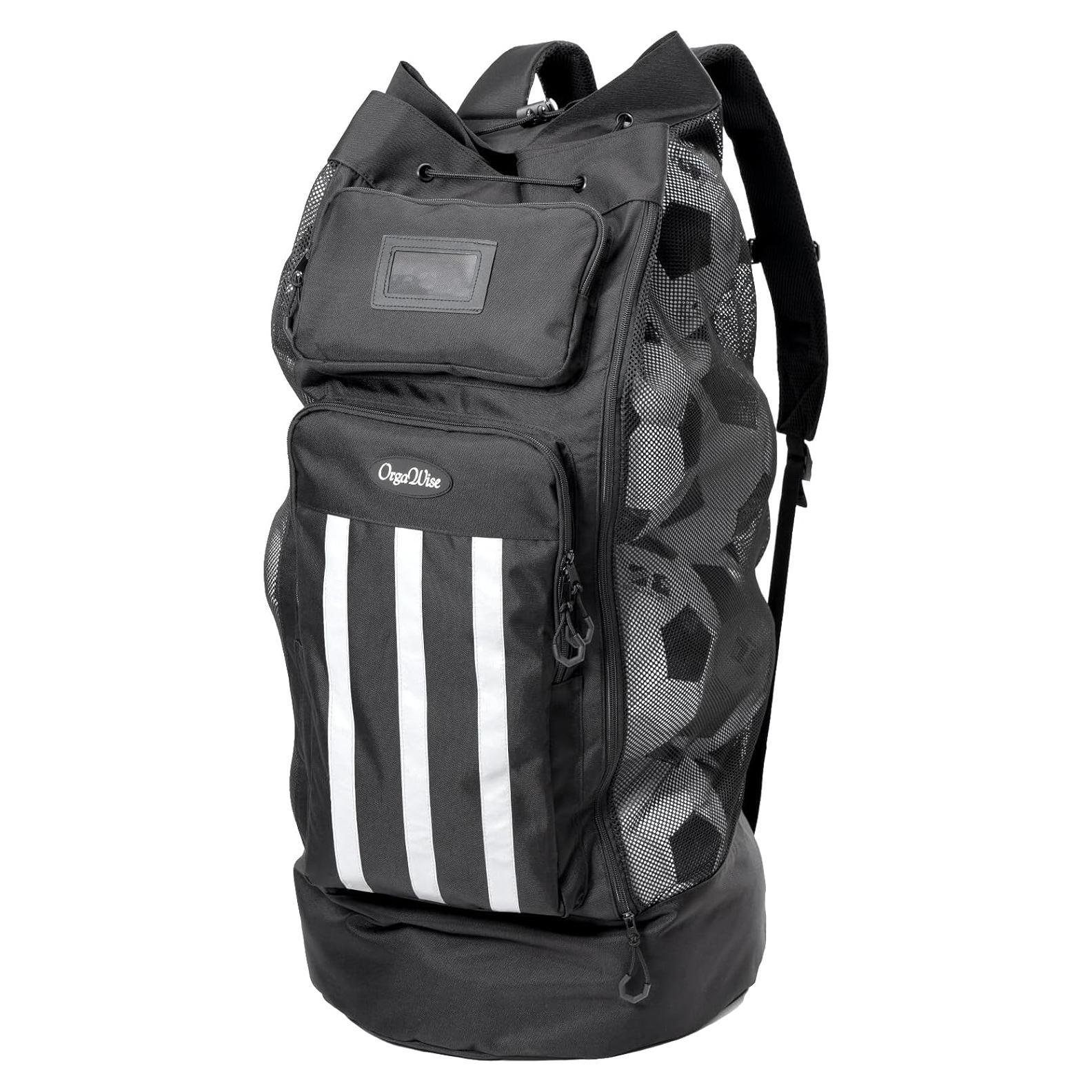 Bolsa de Balón de Fútbol XXL OrgaWise | Tela Oxford 600D | 15 Balones