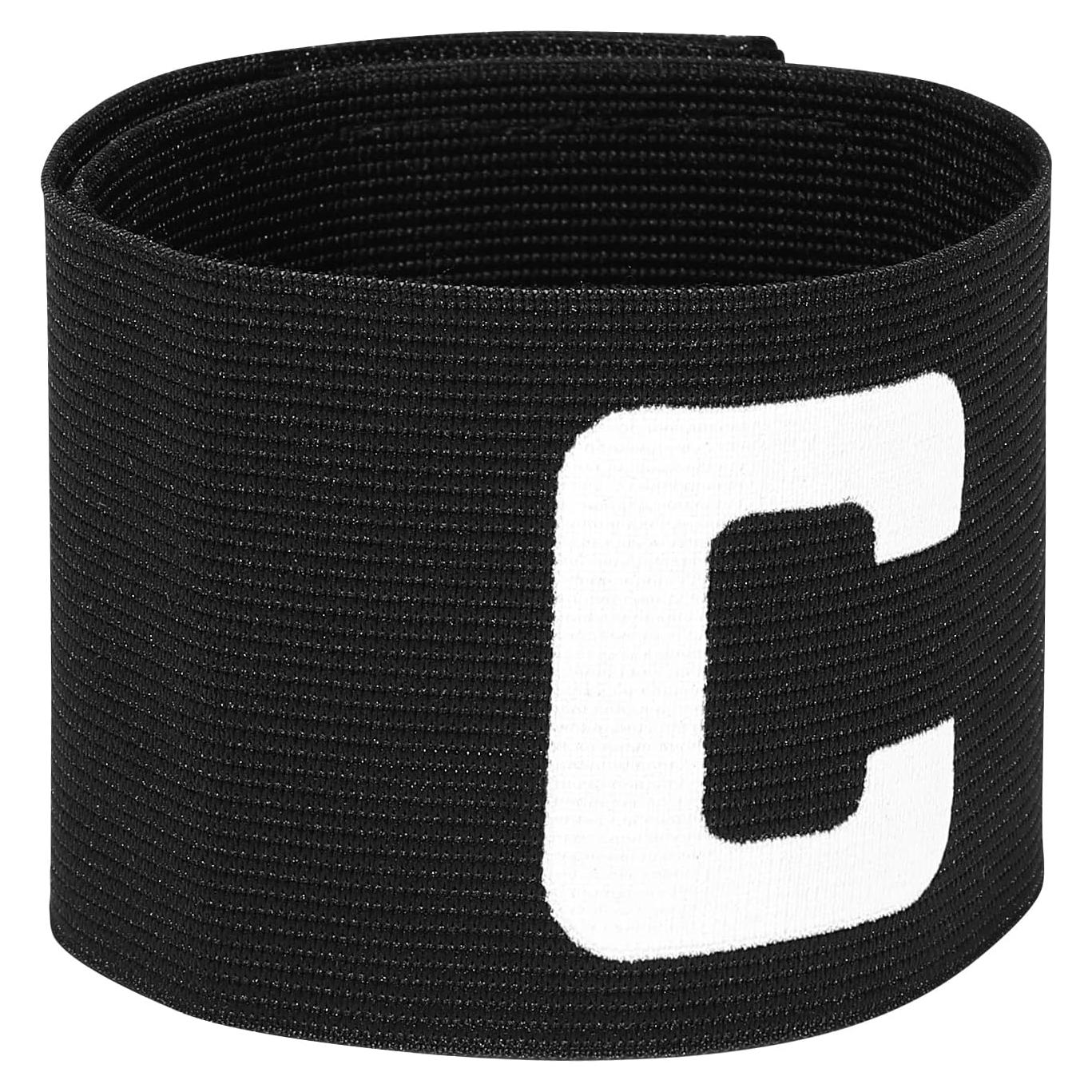 Banda de Capitán de Fútbol LIOOBO Ajustable Negra 7 cm