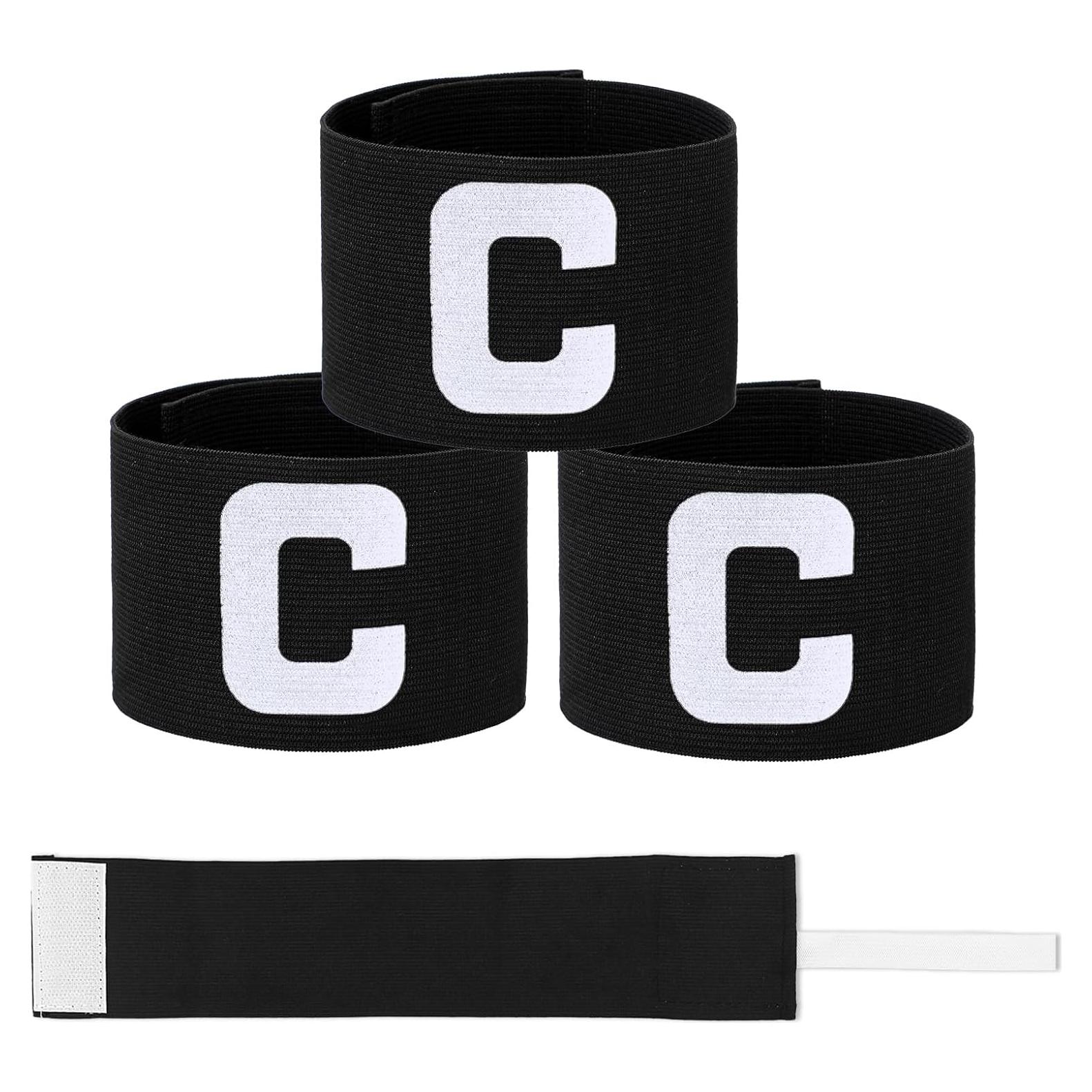 3 Brazaletes de Capitán Ajustables Styquenzer para Fútbol