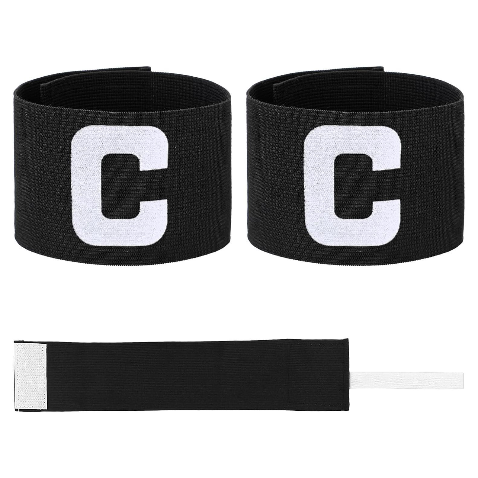 Brazaletes de Capitán Ajustables Styquenzer 2 Pcs Negro 7x33 cm