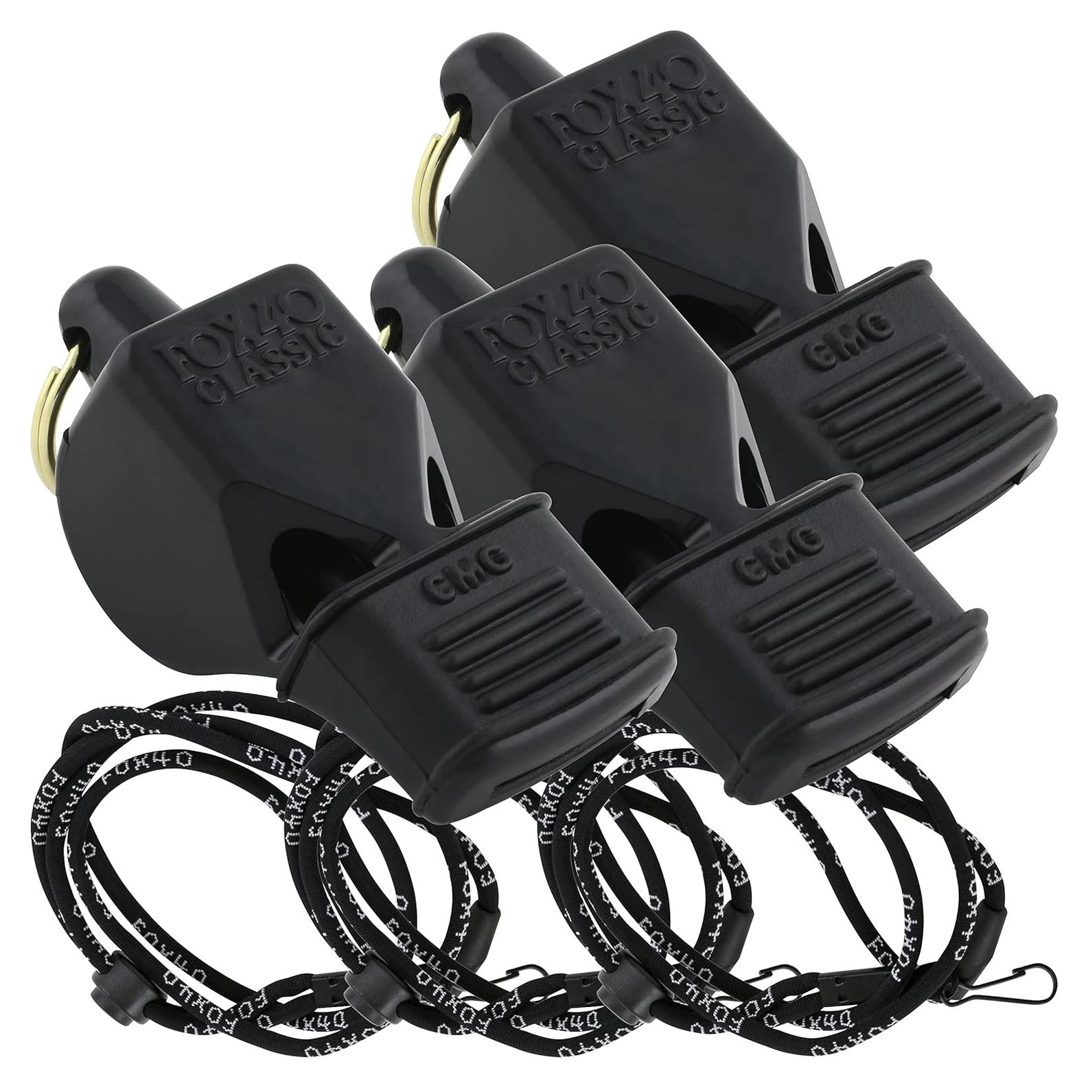 Silbato Fox 40 Classic CMG Negro - Paquete de 3 Unidades