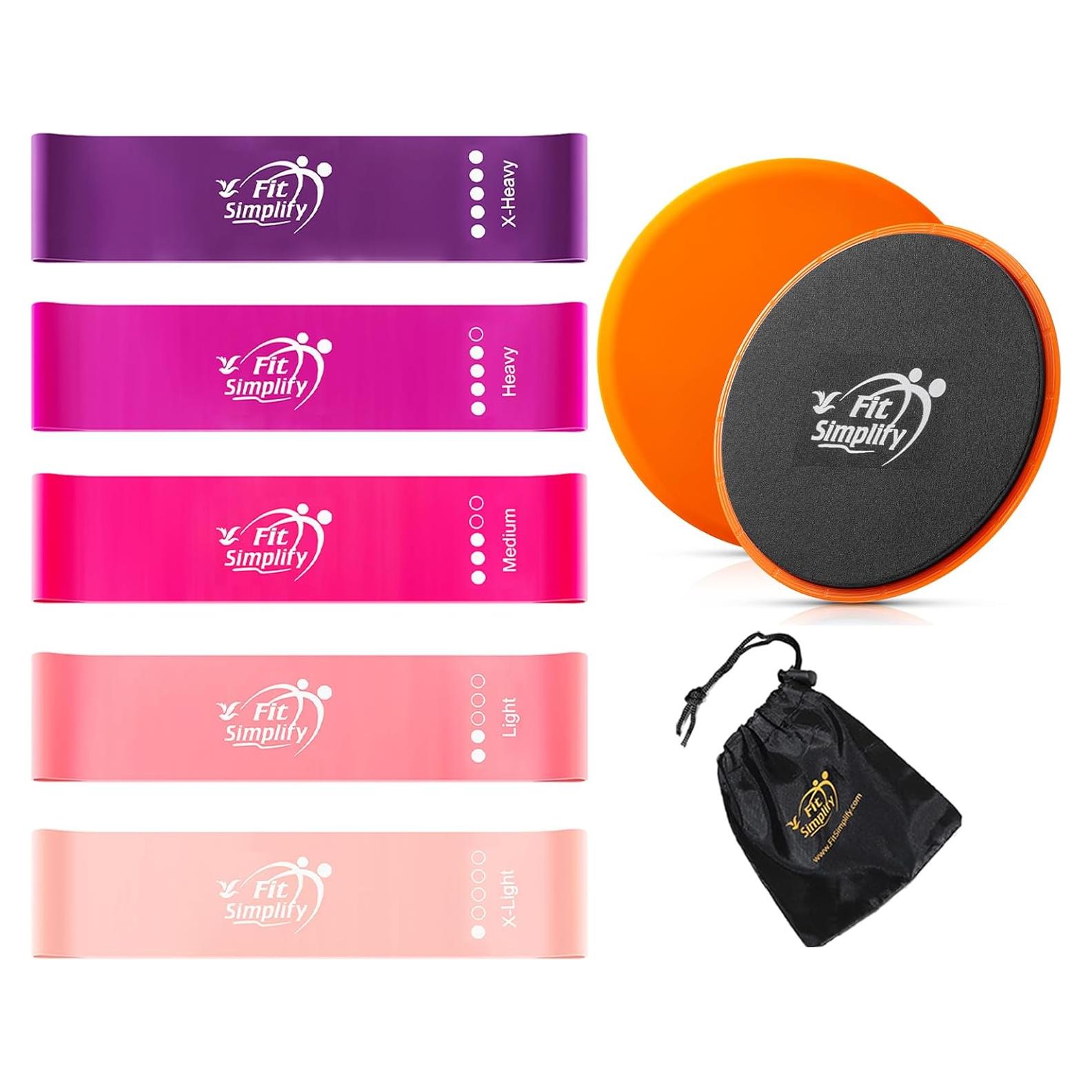 Conjunto de Bandas de Resistencia y Deslizadores Fit Simplify