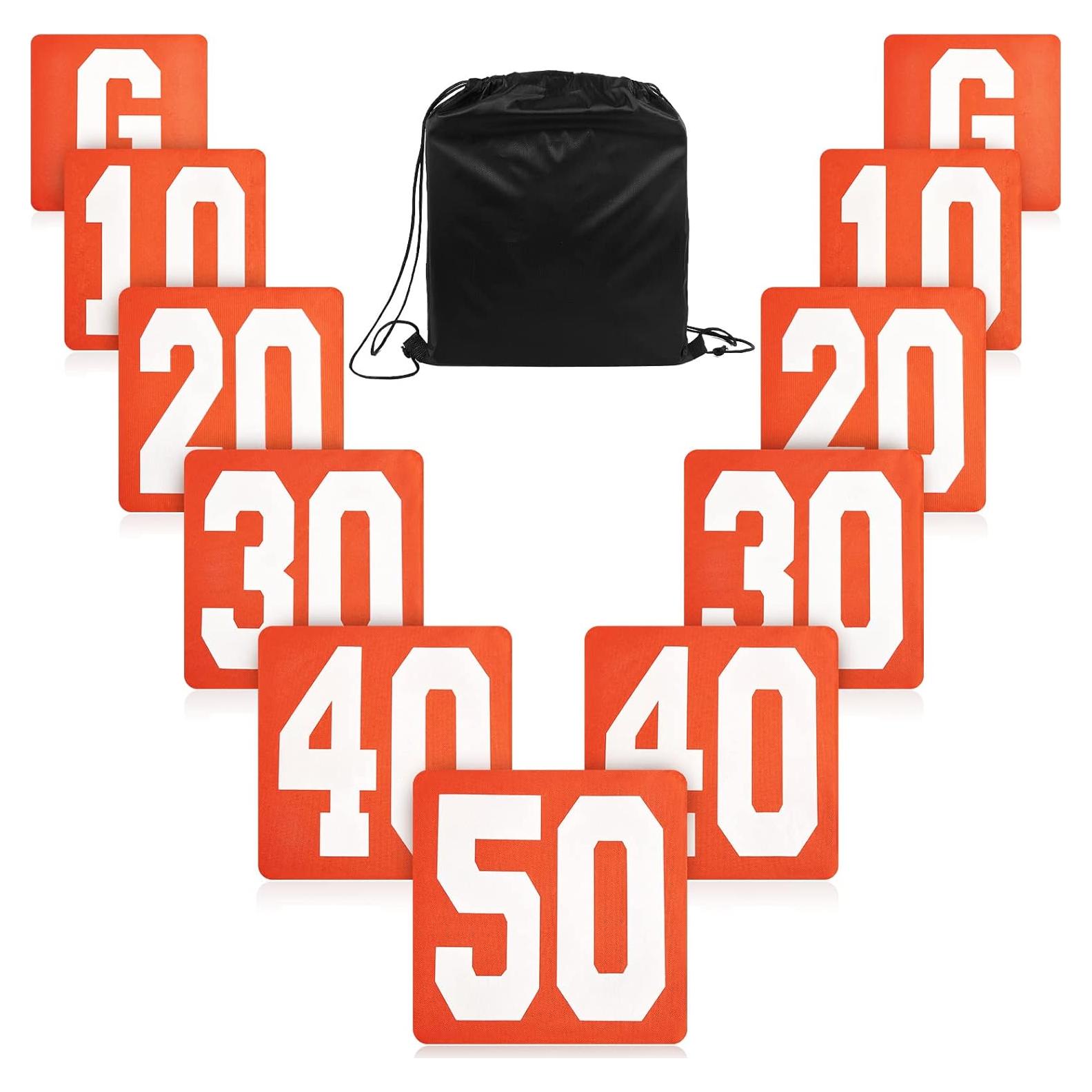 Juego de 11 Marcadores de Fútbol Jecery Alta Visibilidad 30.48cm