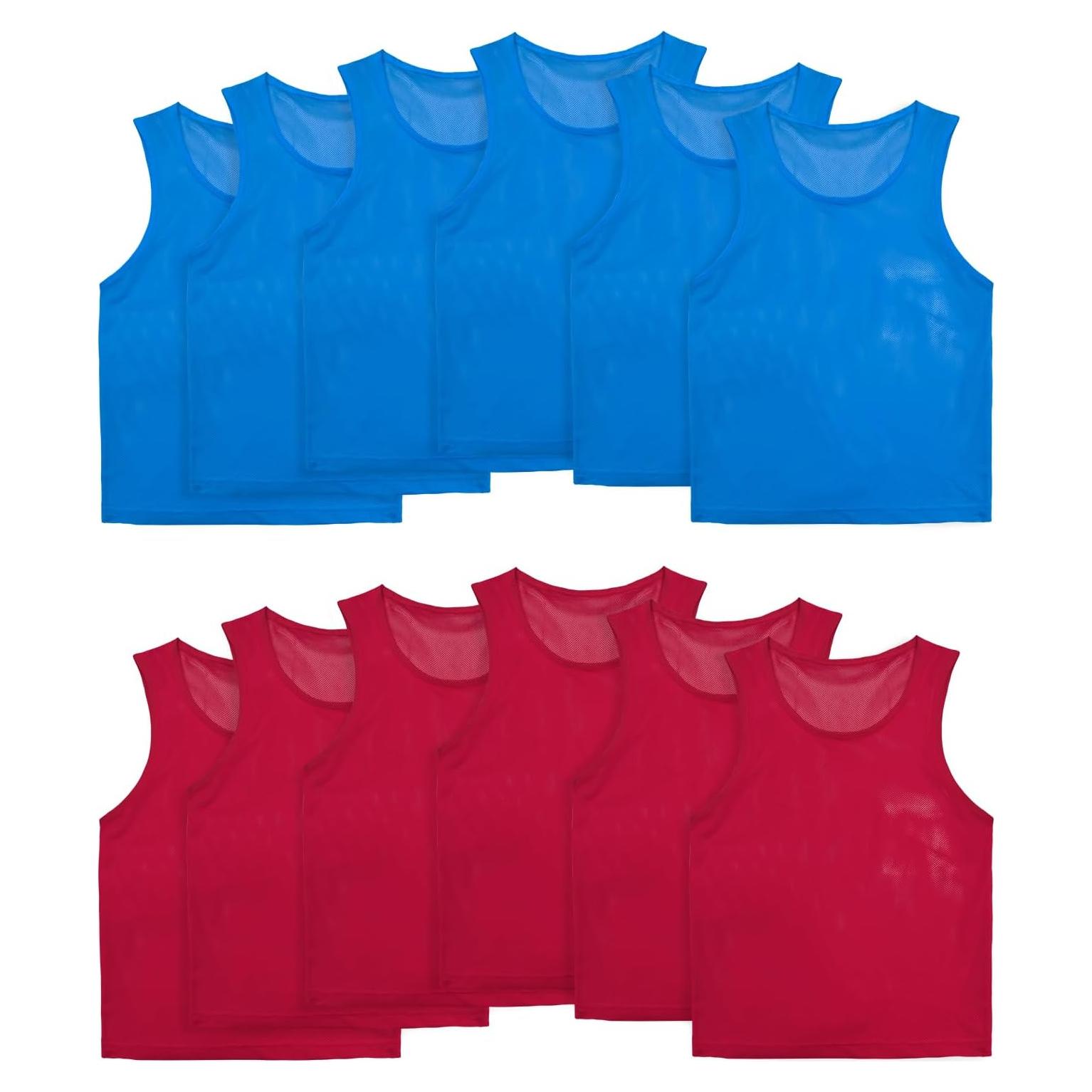 Chalecos de Entrenamiento VOGRYE 12 Piezas Niños 6-10 Años