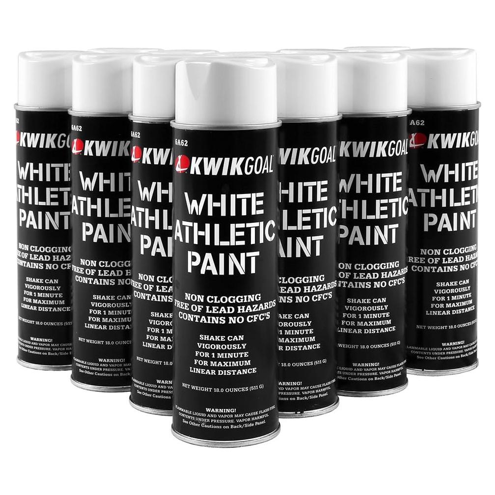 Pintura Atlética Spray Kwik Goal 12 Latas 18 Oz Blanca