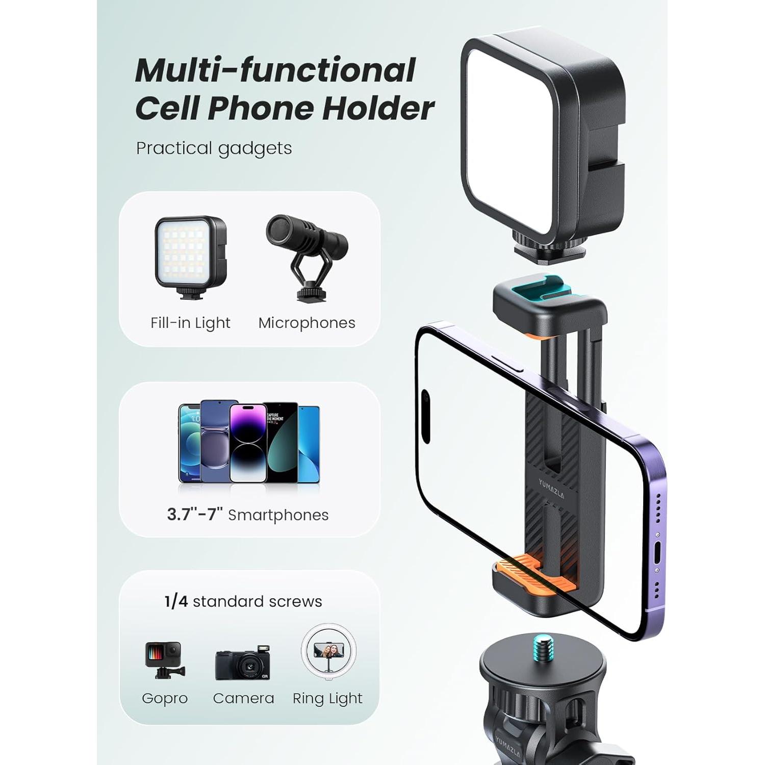 Trípode YUMAZLA 1.8m para iPhone con control remoto