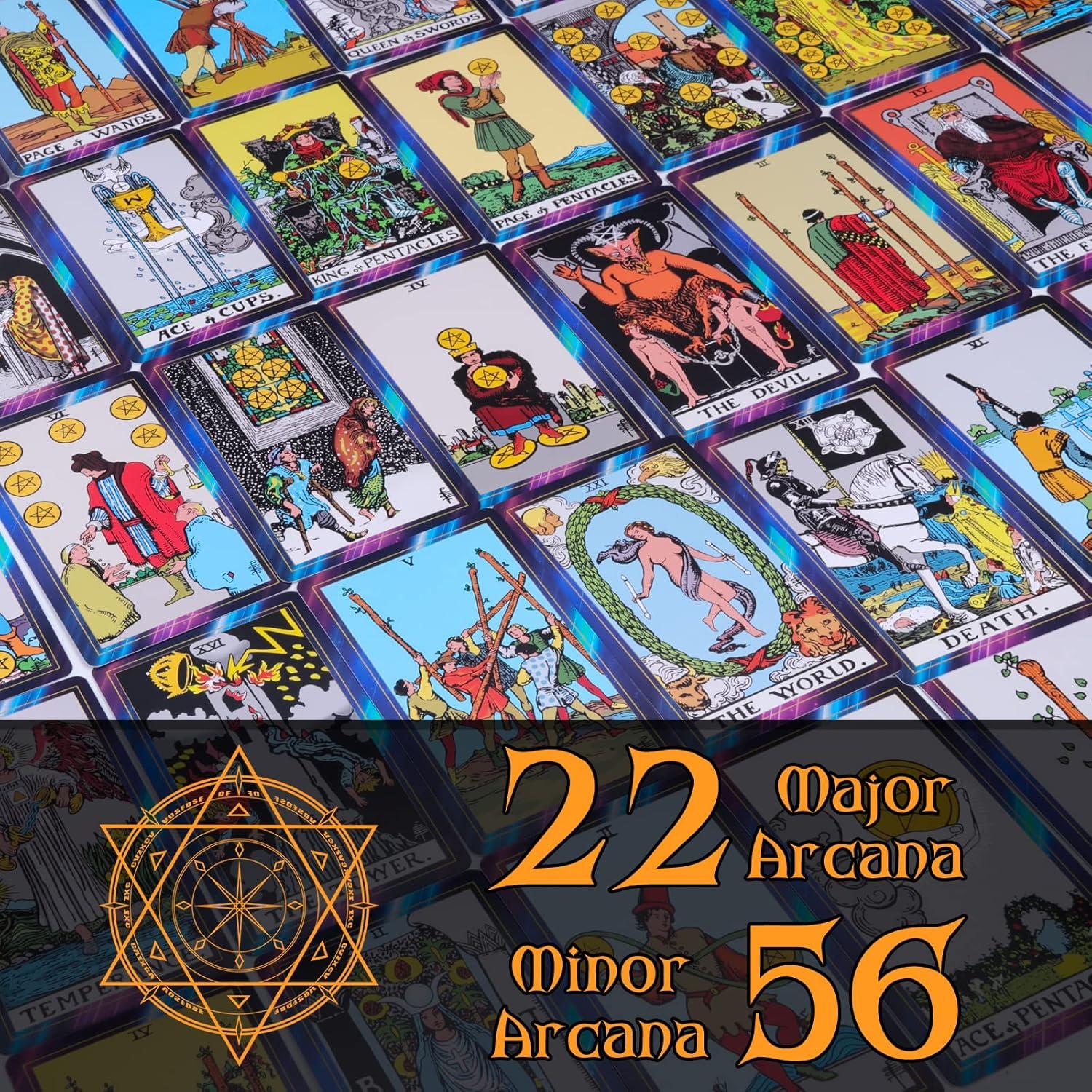 Juego de Tarot YixangDD 18 Piezas con Guía y Accesorios
