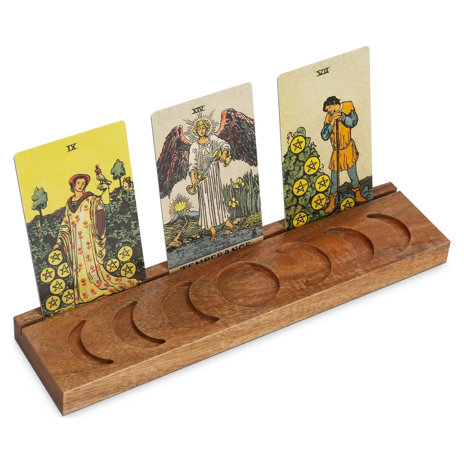 Soporte de Cartas de Tarot de Madera Ceiner 28x6.9 cm