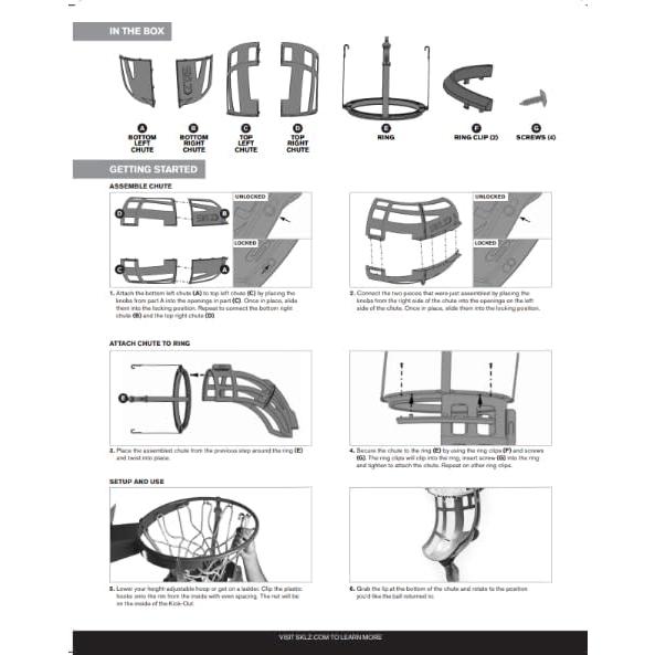 Sistema de Devolución de Baloncesto SKLZ Kick-Out