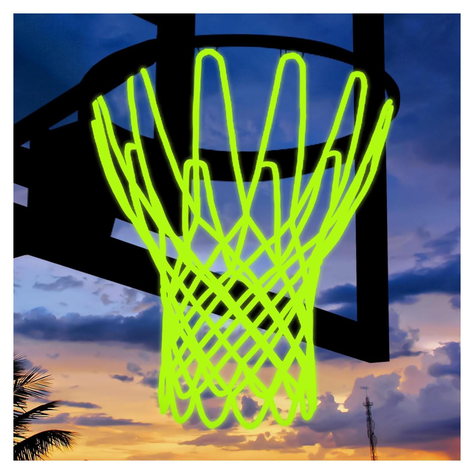Red de Baloncesto Exterior Mr Warm 001 Verde Fluorescente 12 Laços
