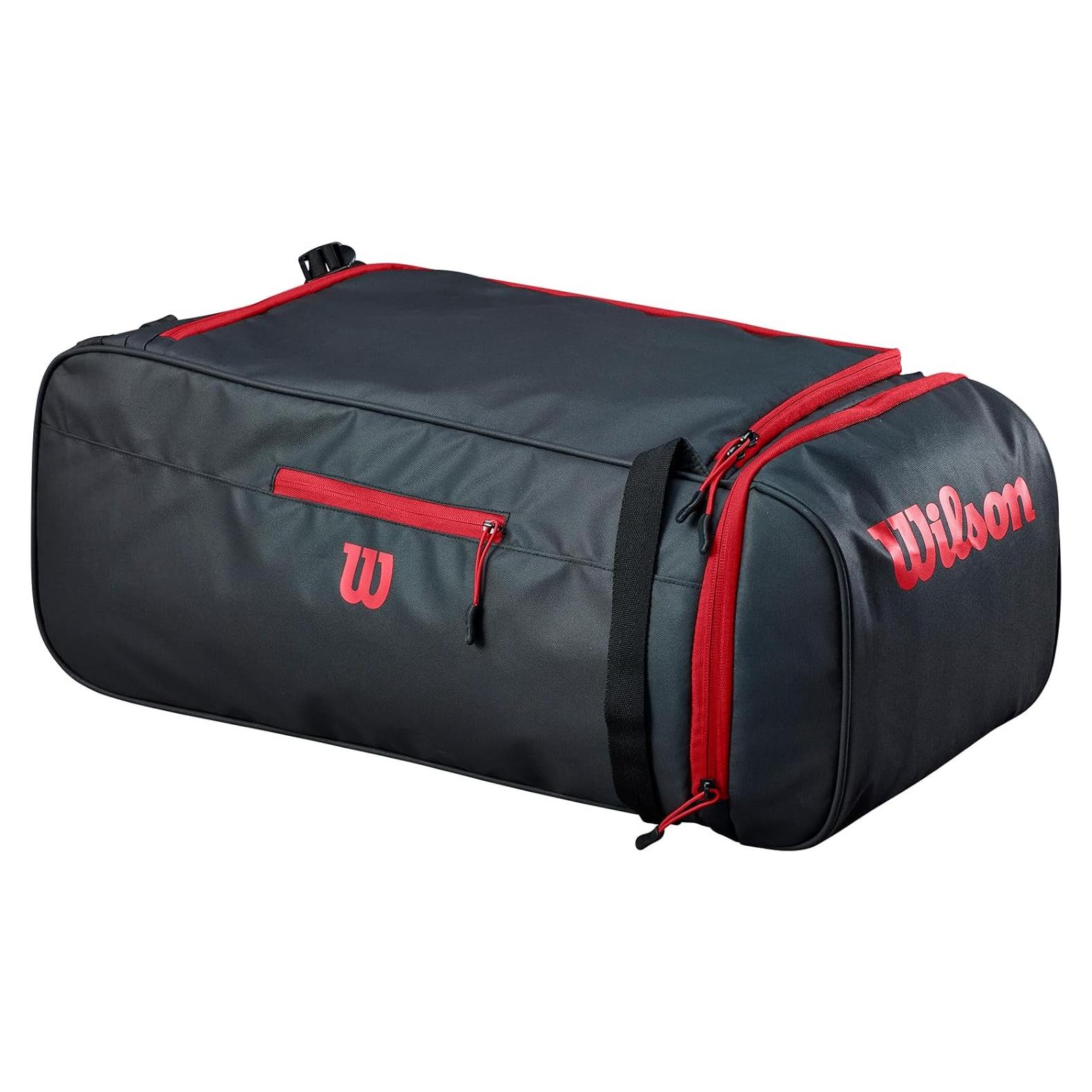 Bolsa de Deporte Wilson WTH132190 - Negro/Rojo, 77.6x29.5cm