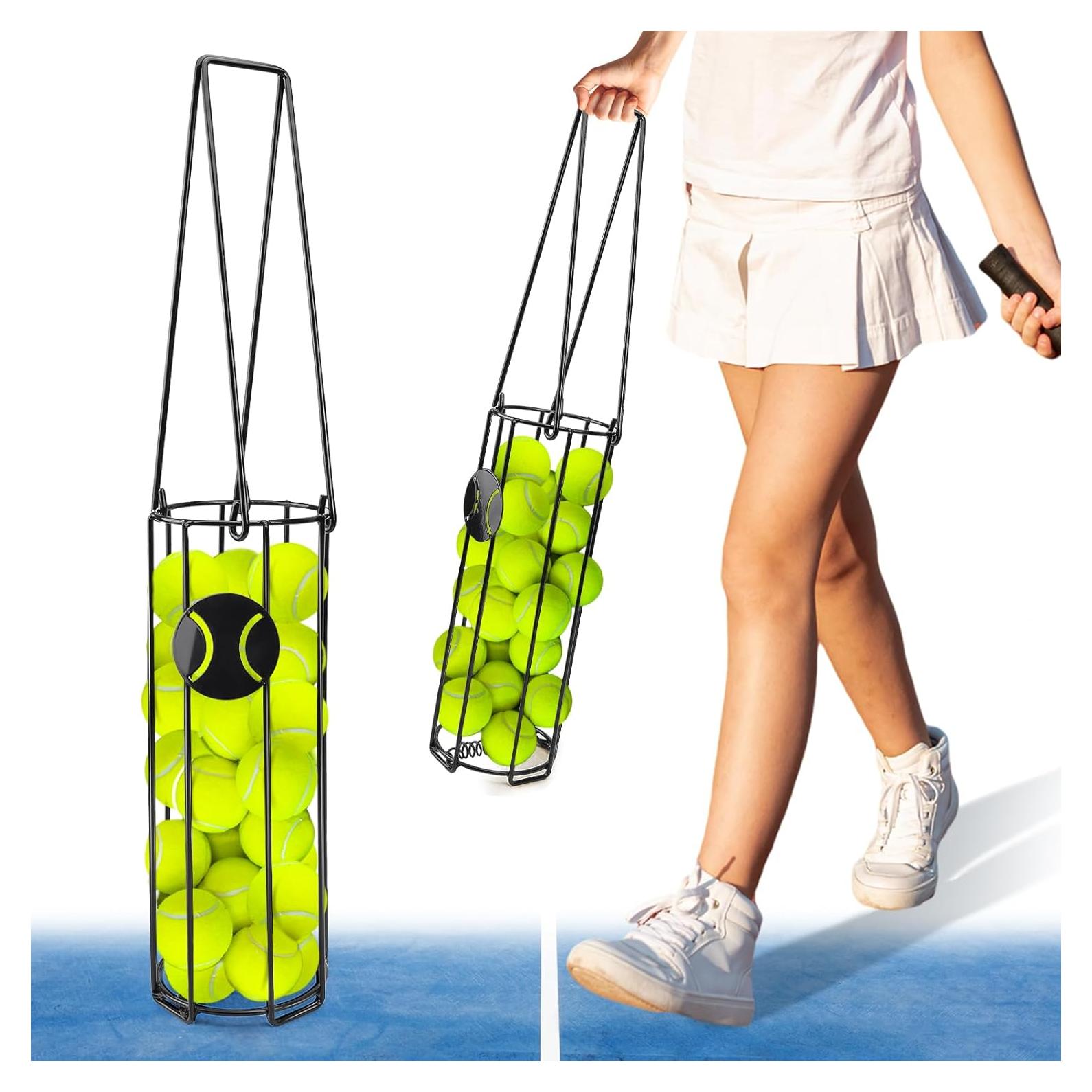 Canasta Recogedora de Pelotas de Tenis HolyMaji 24 Pelotas