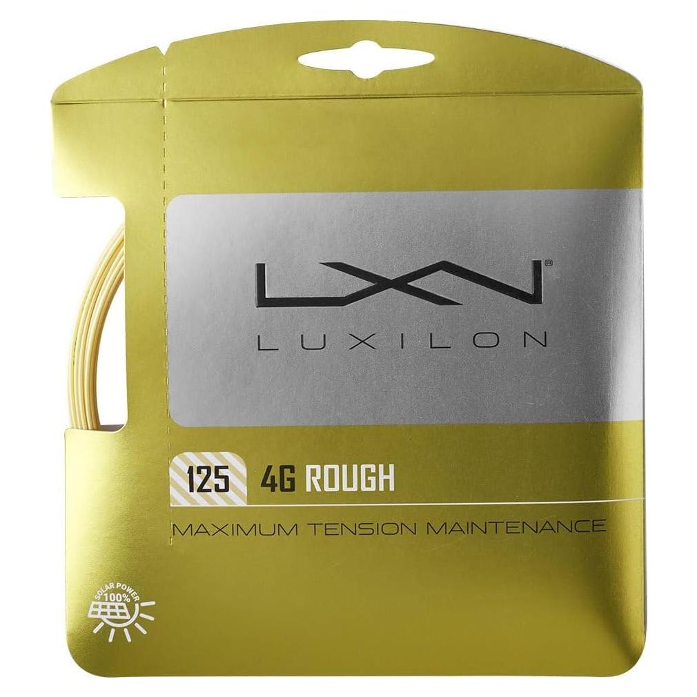 Cuerda de Tenis Luxilon 4G Rough 1.25mm Set Dorado