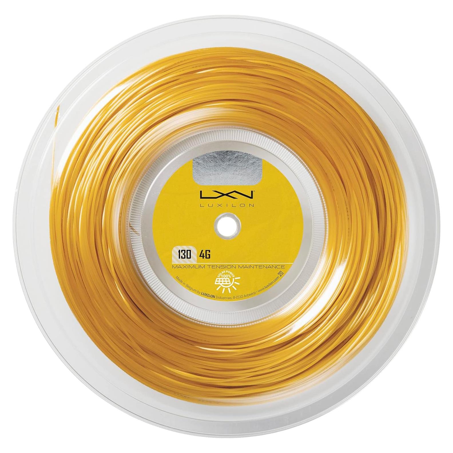 Cuerda de Tenis Luxilon 4G 1.30mm Carrete 200m Dorado