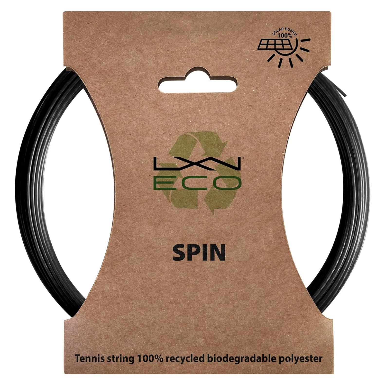 Cuerda de Tenis Luxilon Eco Spin - Set Biodegradable Negro