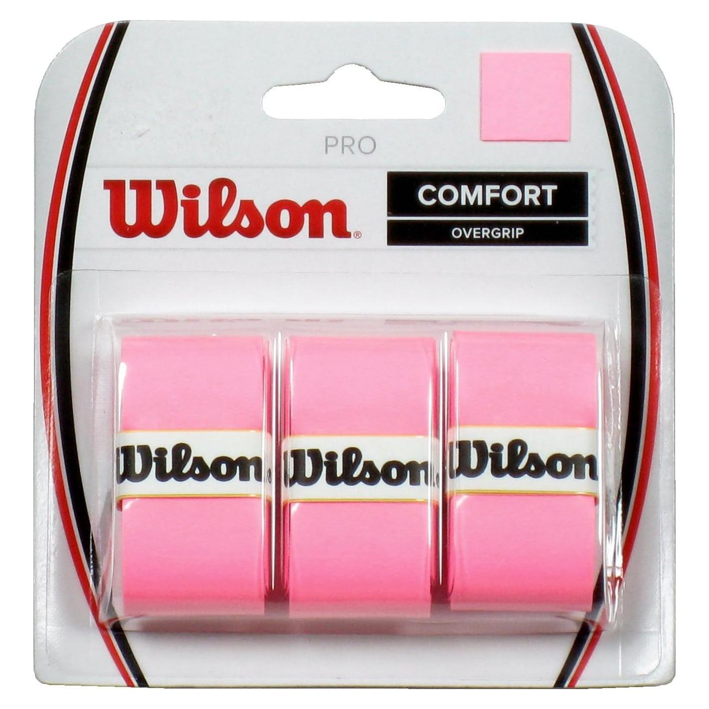 Overgrip Wilson Pro Rosa - Paquete de 3 para Raquetas