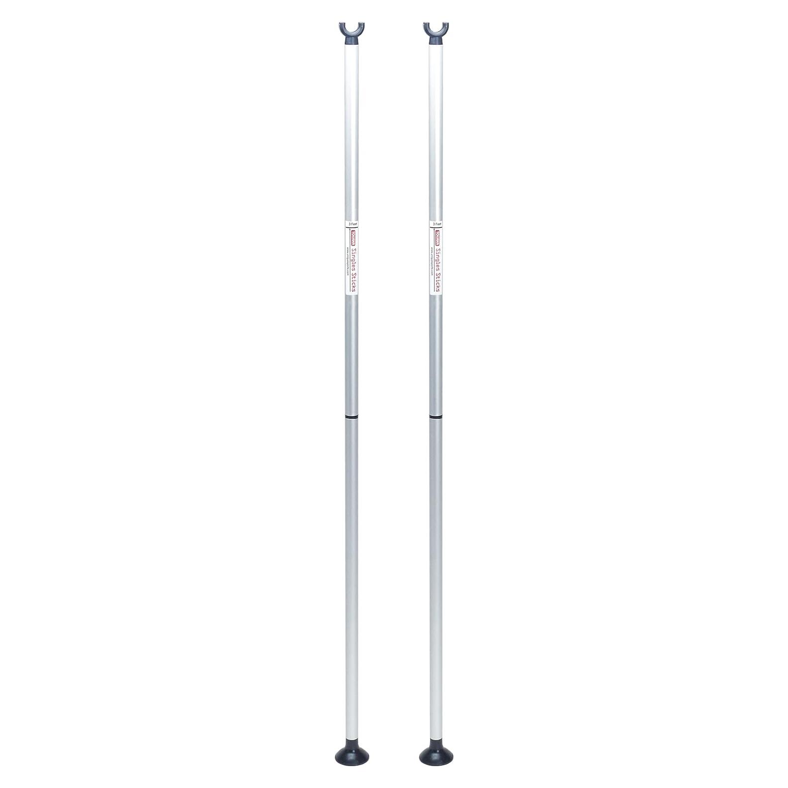 Palos Individuales Tourna para Tenis, Cromo, 0.91m