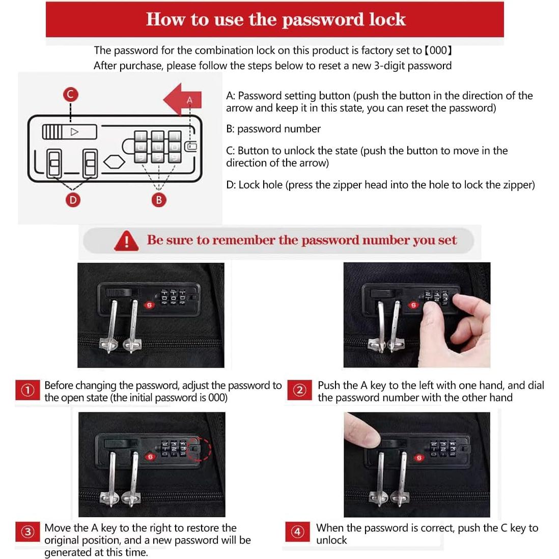Mochila Antirrobo SHRRADOO 17" USB para Portátil y Viaje