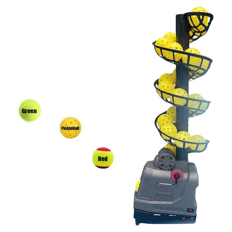 Máquina de Pickleball YUEWO PM Ajustable Portátil 26 Pelotas