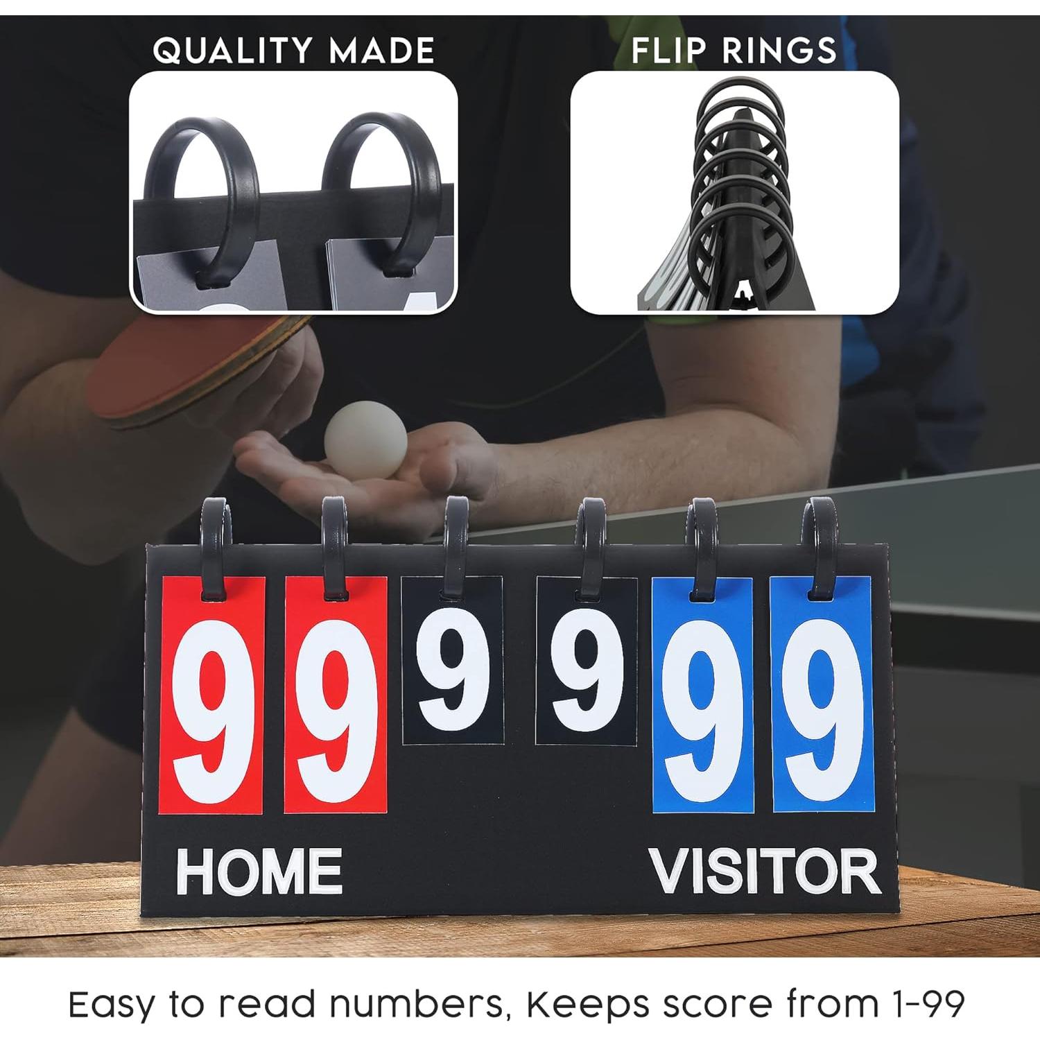 Tablero de Puntuación Portátil Upstreet - Multi-Deporte 99 Puntos