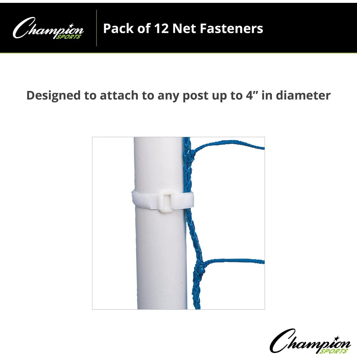 Agujeros de Red de Velcro Champion Sports - 12 Unidades