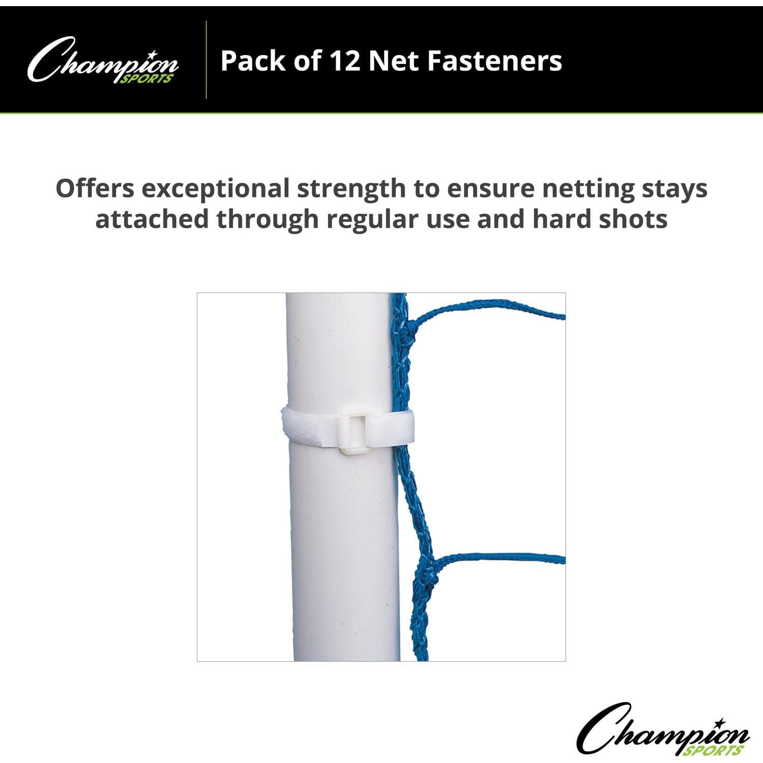 Agujeros de Red de Velcro Champion Sports - 12 Unidades