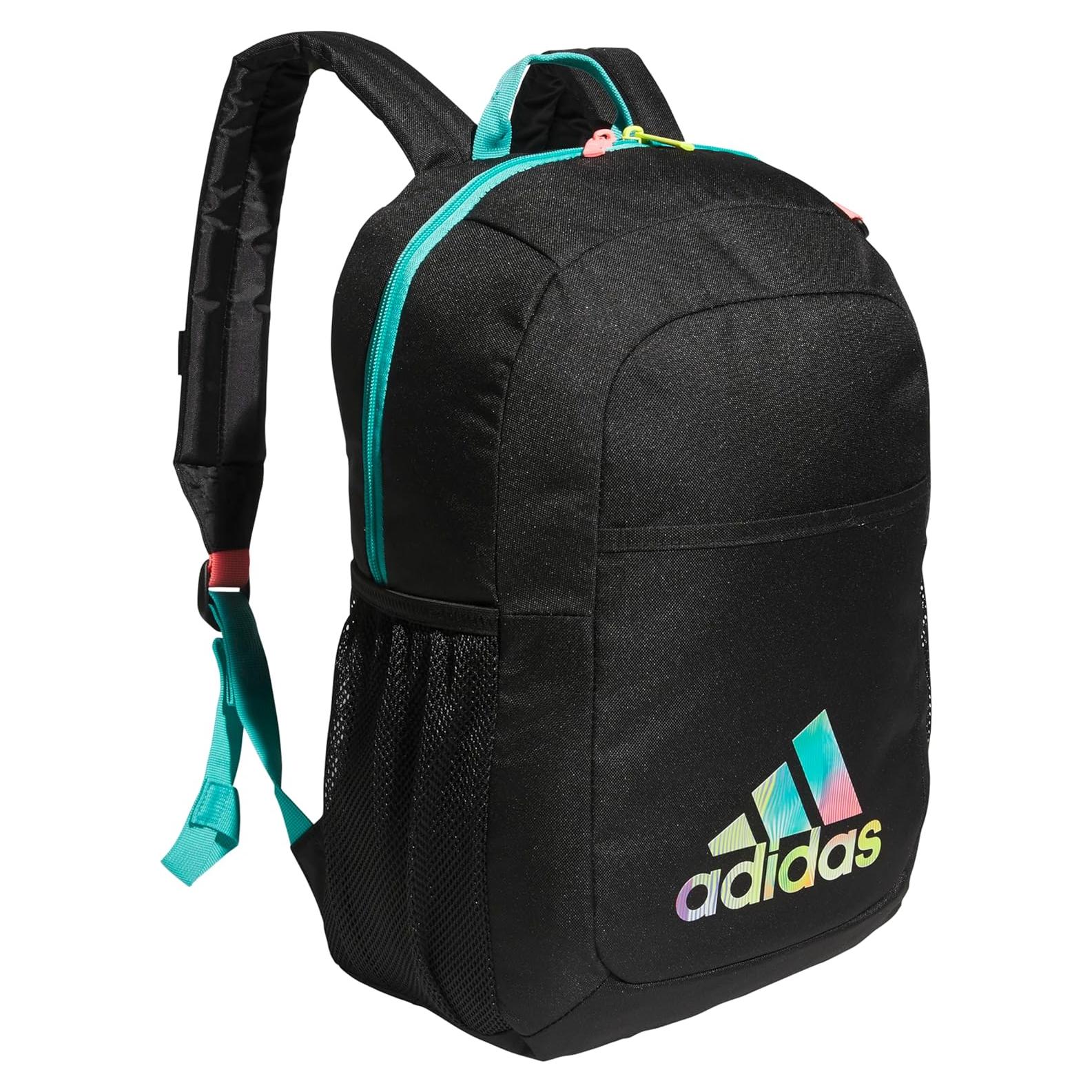 Mochila Unisex adidas para Laptop 20.9L Negra Verde Roja