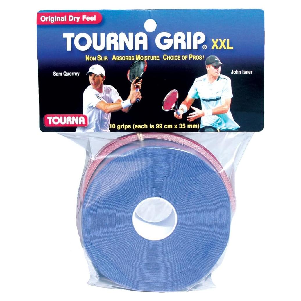 Grip de Tenis Tourna XXL - 10 Paquete Azul Claro
