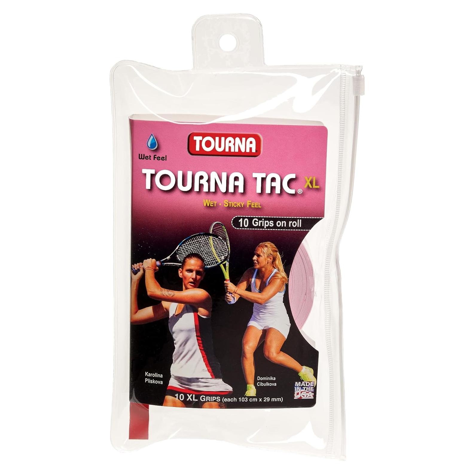 Empuñadura de Tenis Tourna Tac Rosa 10 Pack XL