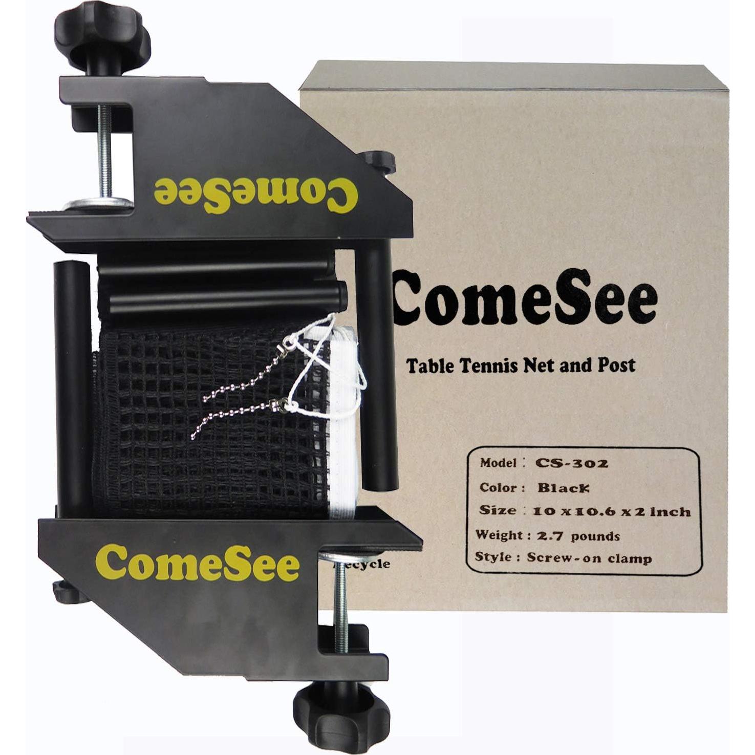 Juego de postes y red de tenis de mesa ComeSee Profesional 182.88 cm