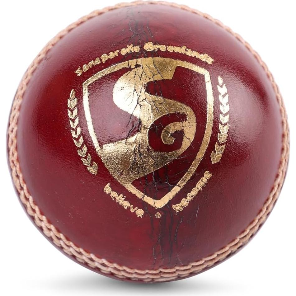 Pelota de Cricket SG Bouncer Roja Adulto Cuero Profesional
