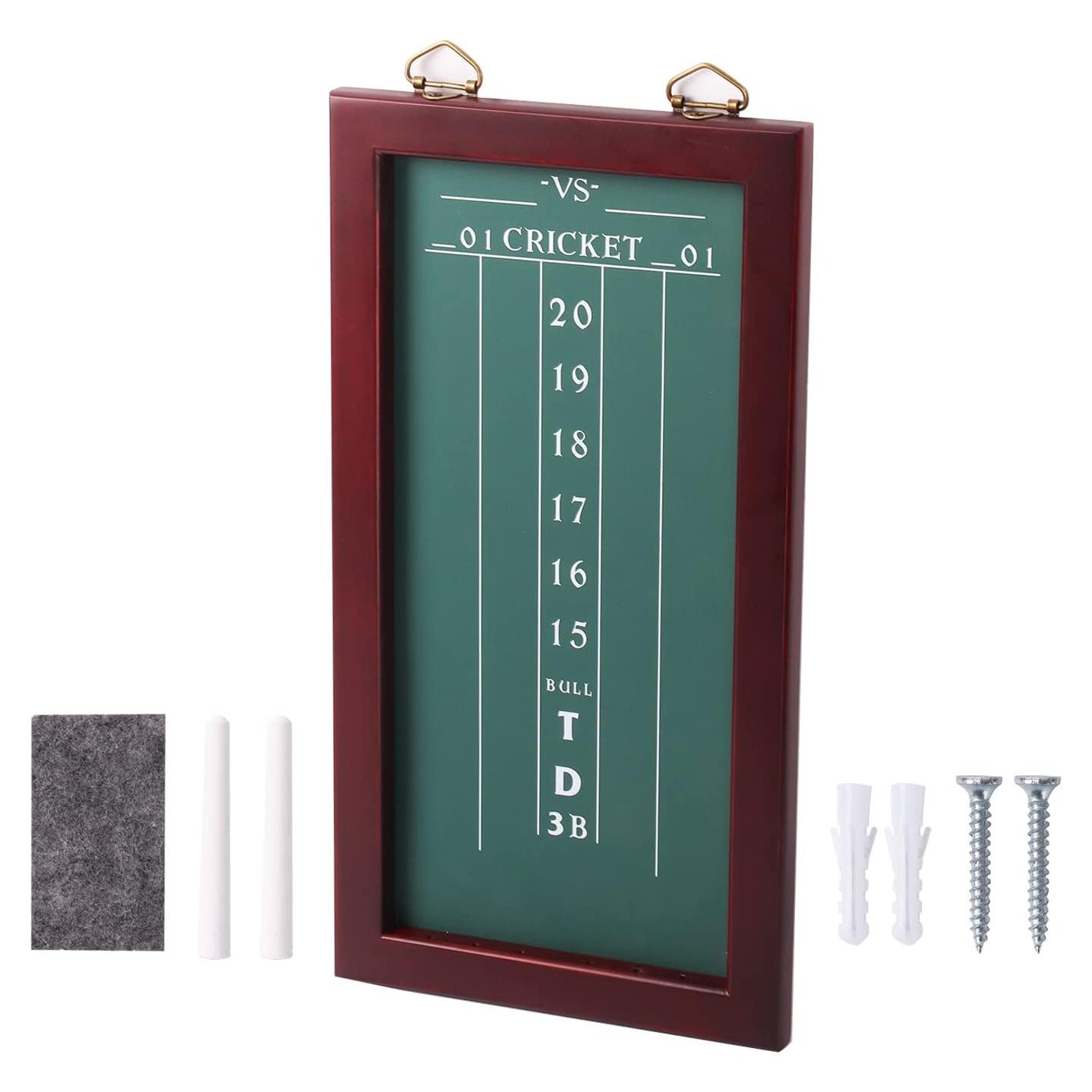 Tablero de Pizarra para Dardos GSE 41x21 cm con Tizas y Paño