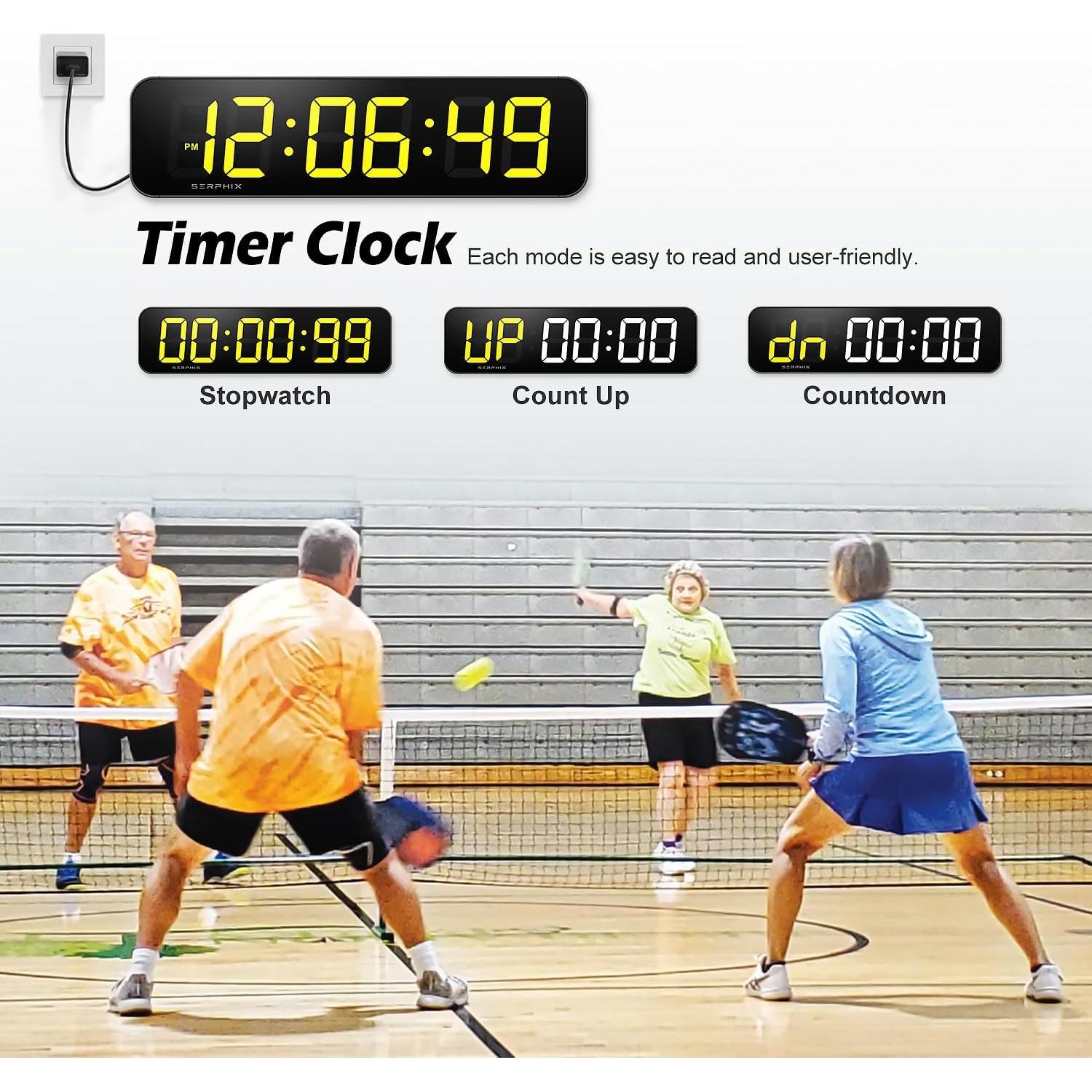 Marcador Digital LED SERPHIX SB-105 38.6x10.2 cm Control Remoto