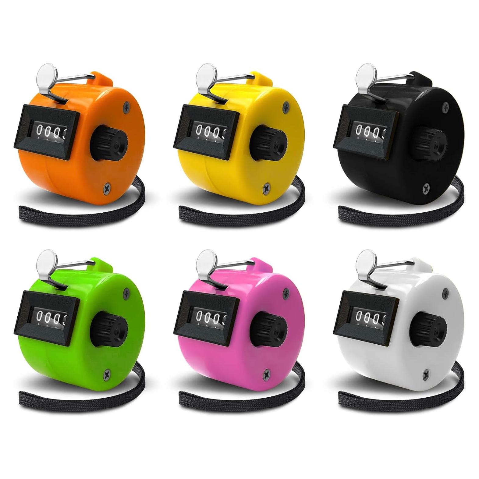 Paquete de 6 Contadores Clicker POXXU 4 Dígitos Sin Baterías