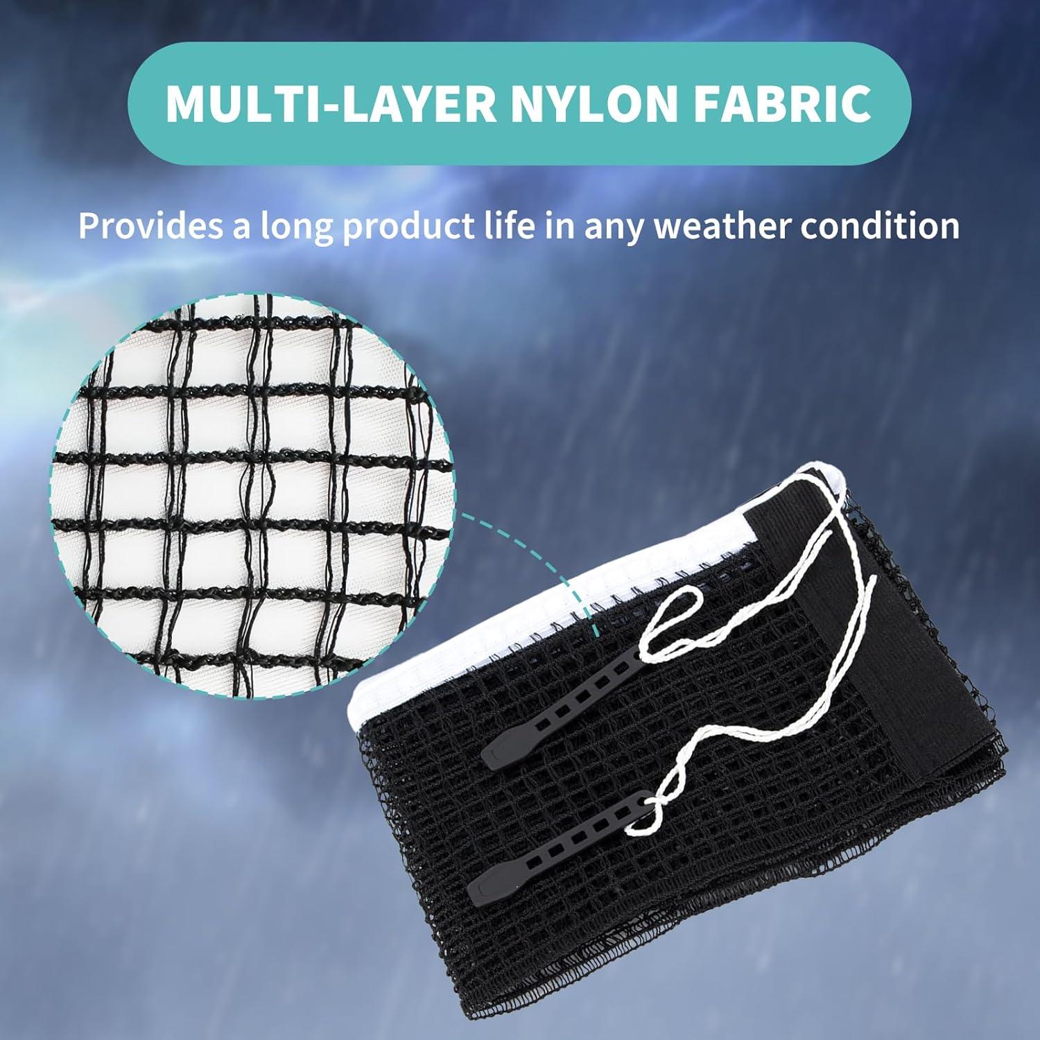 Red de Ping Pong Vekniqo CDB-KEPIPONERE - Paquete de 2, 180 cm