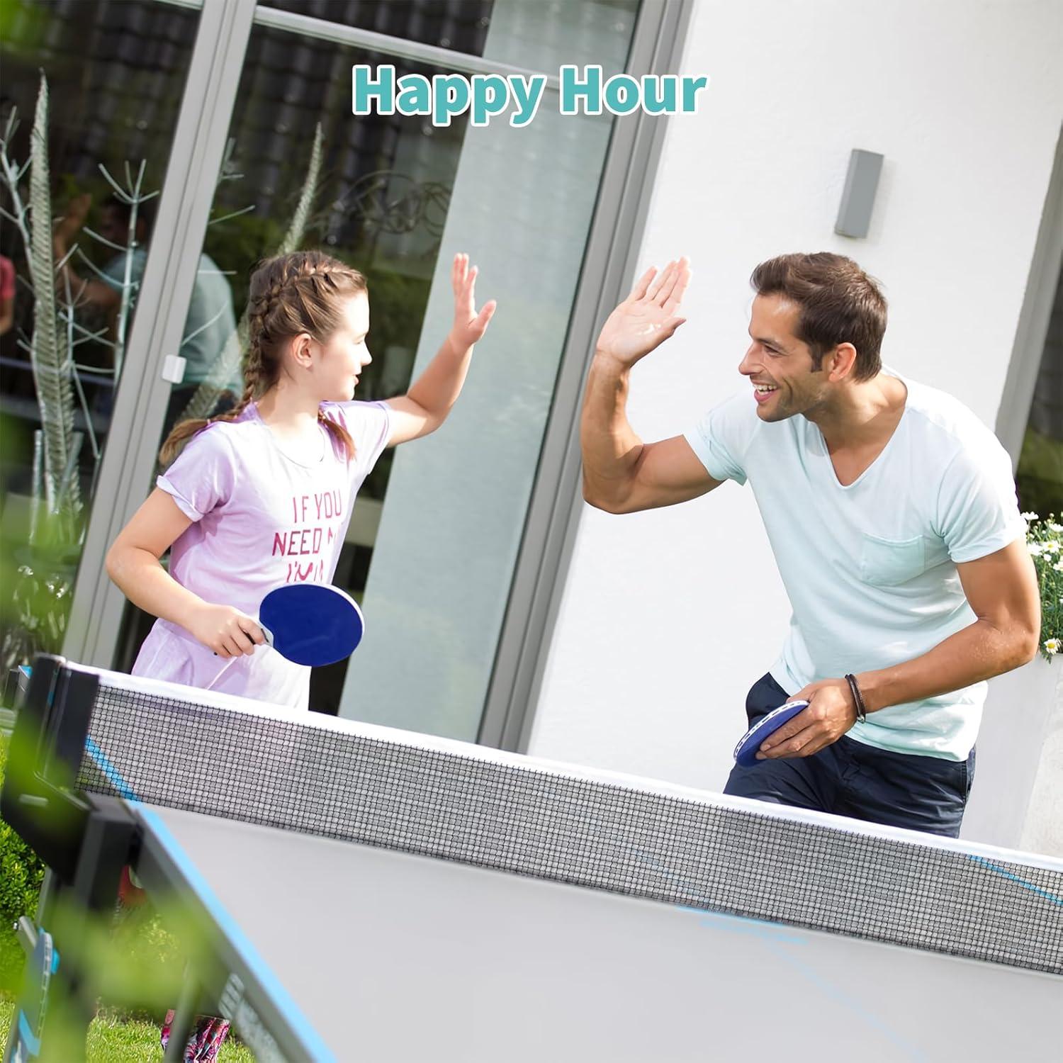 Red de Ping Pong Vekniqo CDB-KEPIPONERE - Paquete de 2, 180 cm