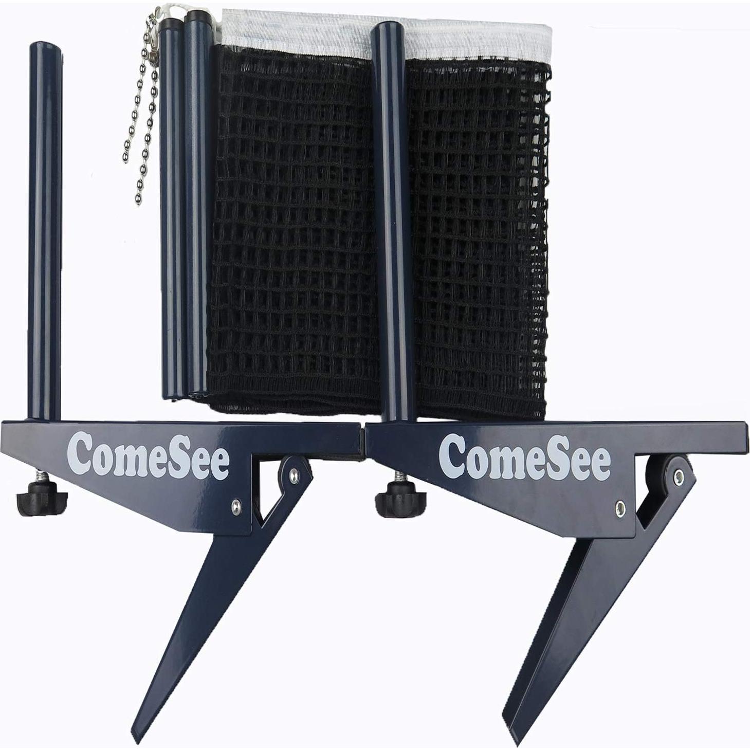 Juego de Red y Postes de Tenis de Mesa Comesee Profesional