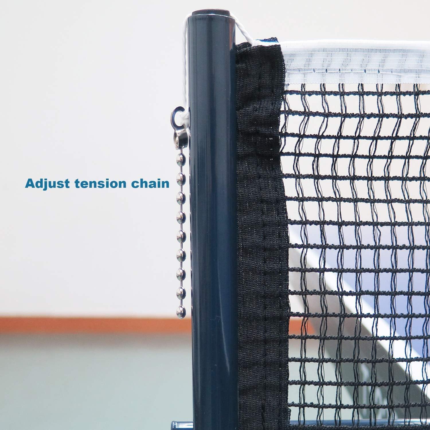 Juego de Red y Postes de Tenis de Mesa Comesee Profesional