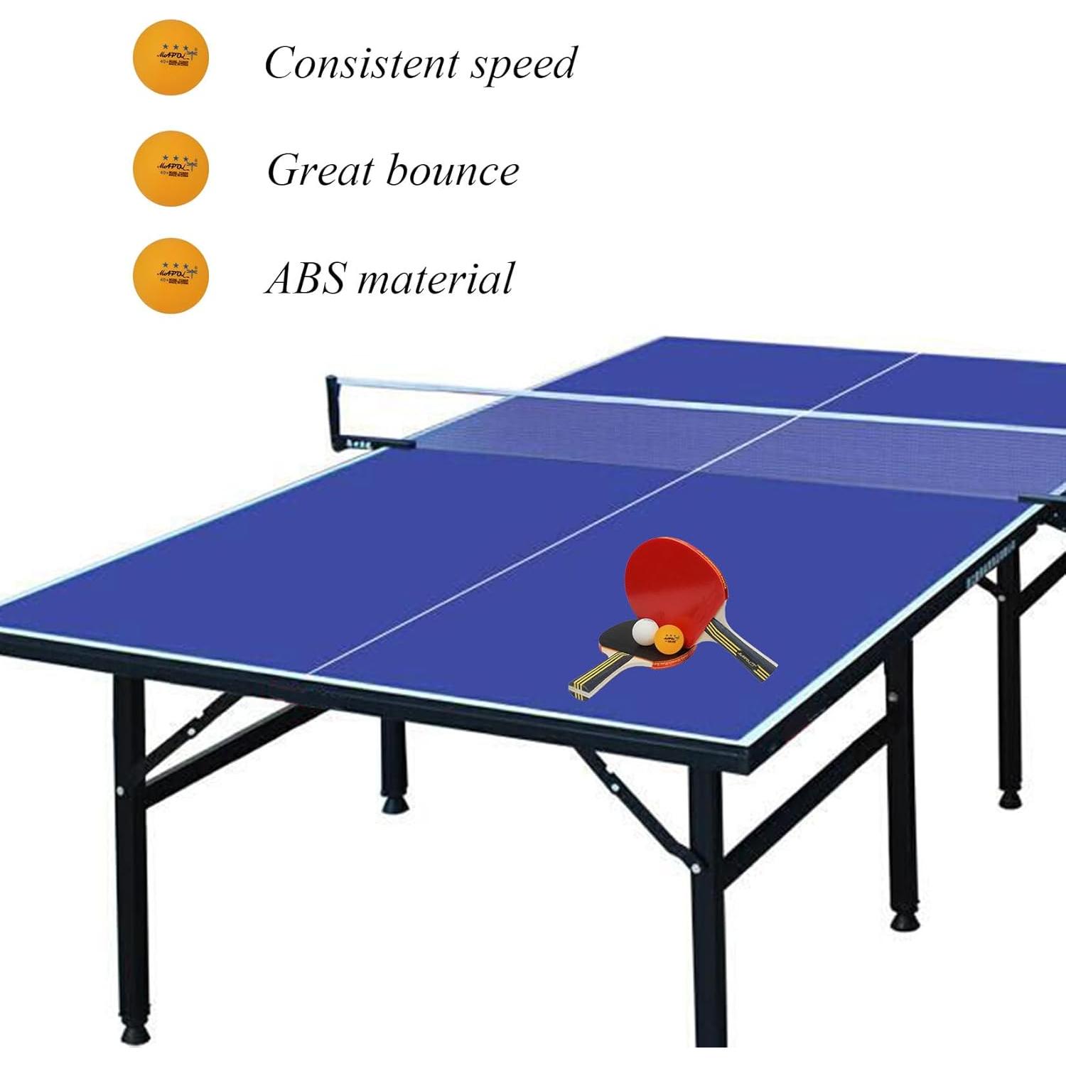 Pelotas de Ping Pong MAPOL 40mm Naranja 50 Unidades Premium