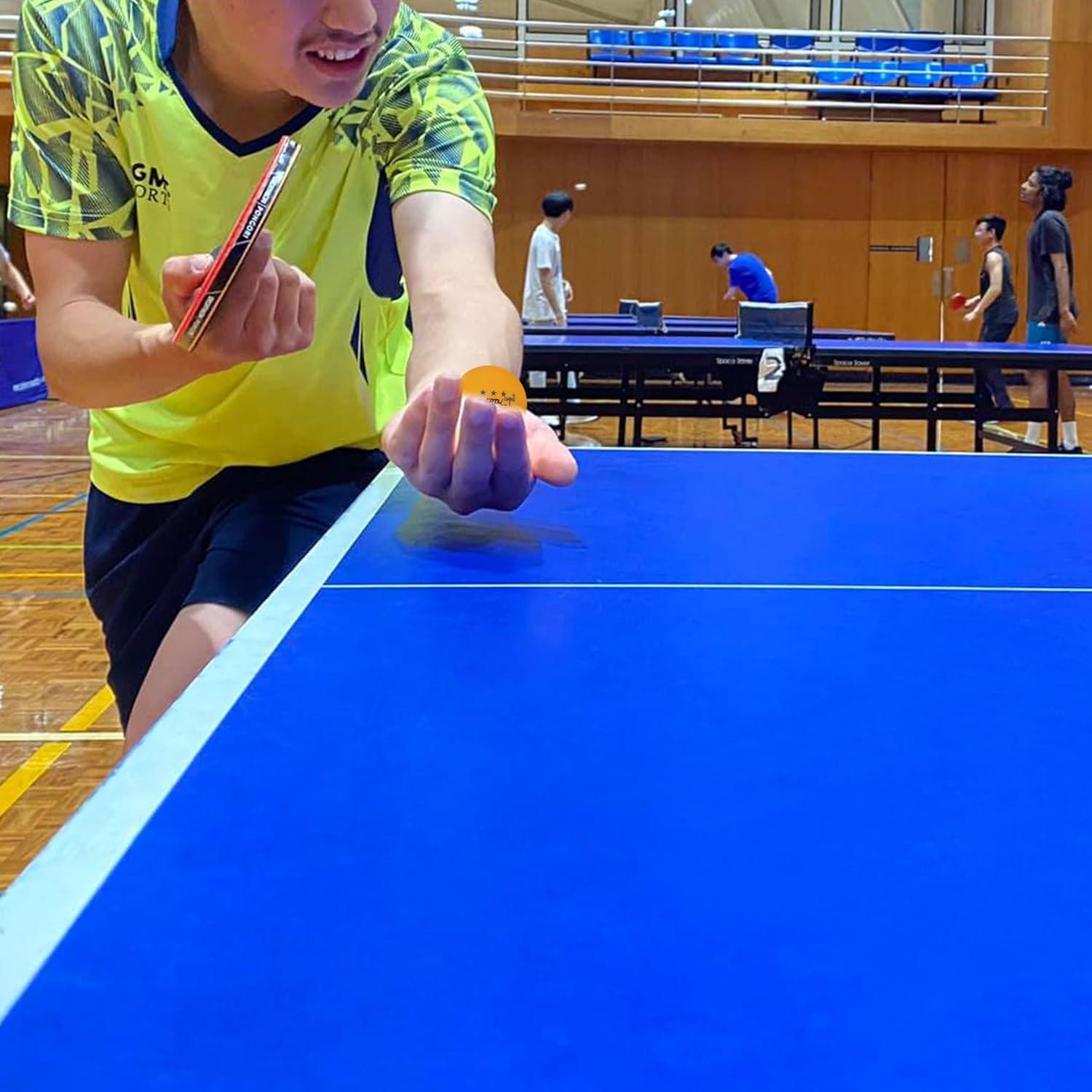 Pelotas de Ping Pong MAPOL 40mm Naranja 50 Unidades Premium