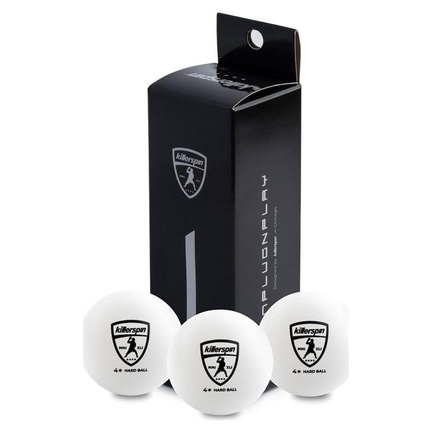 Pelotas de Ping Pong Killerspin 4 Estrellas 40mm - Paquete de 3