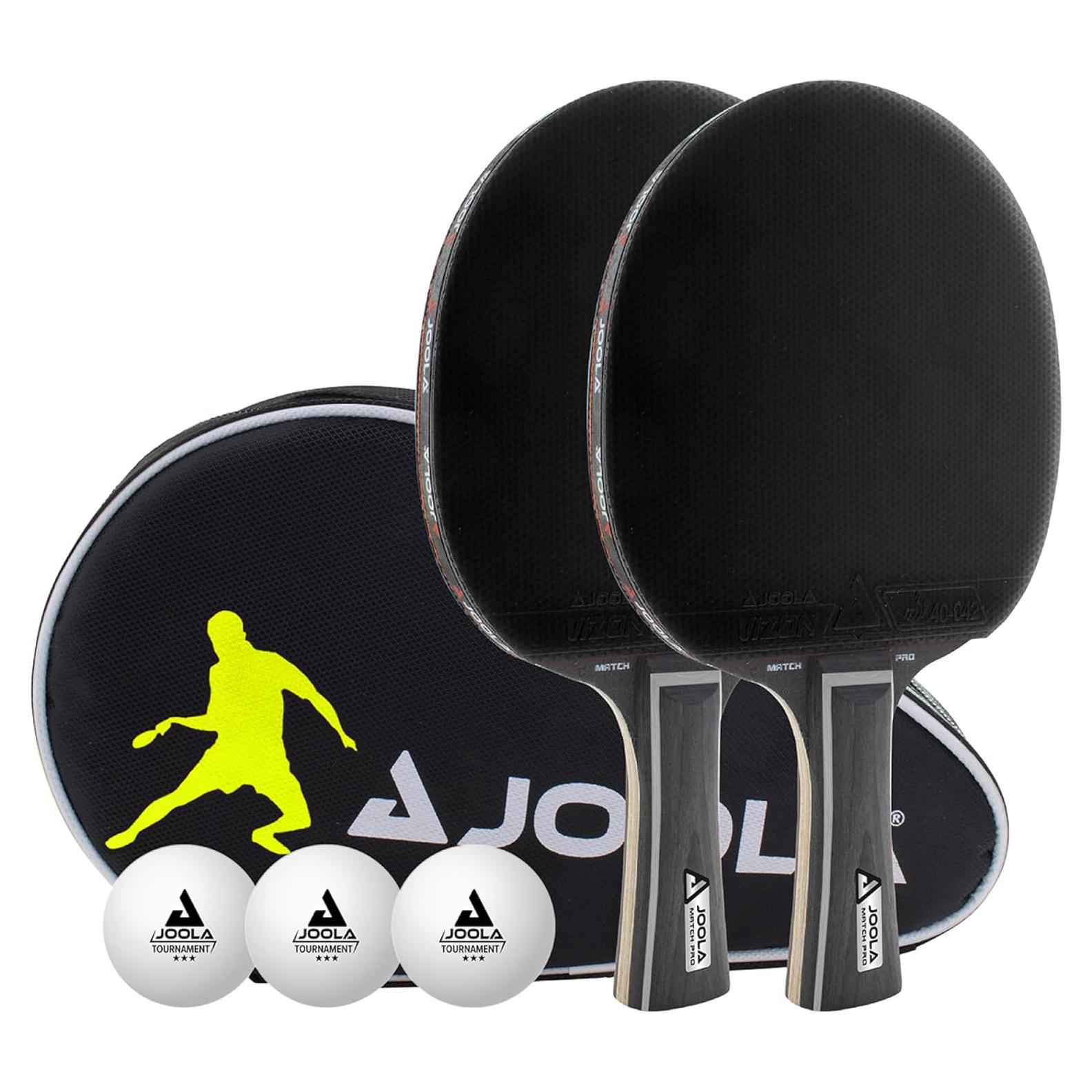 Juego de Palas de Tenis de Mesa JOOLA Duo Pro - 2 Palas, 3 Pelotas