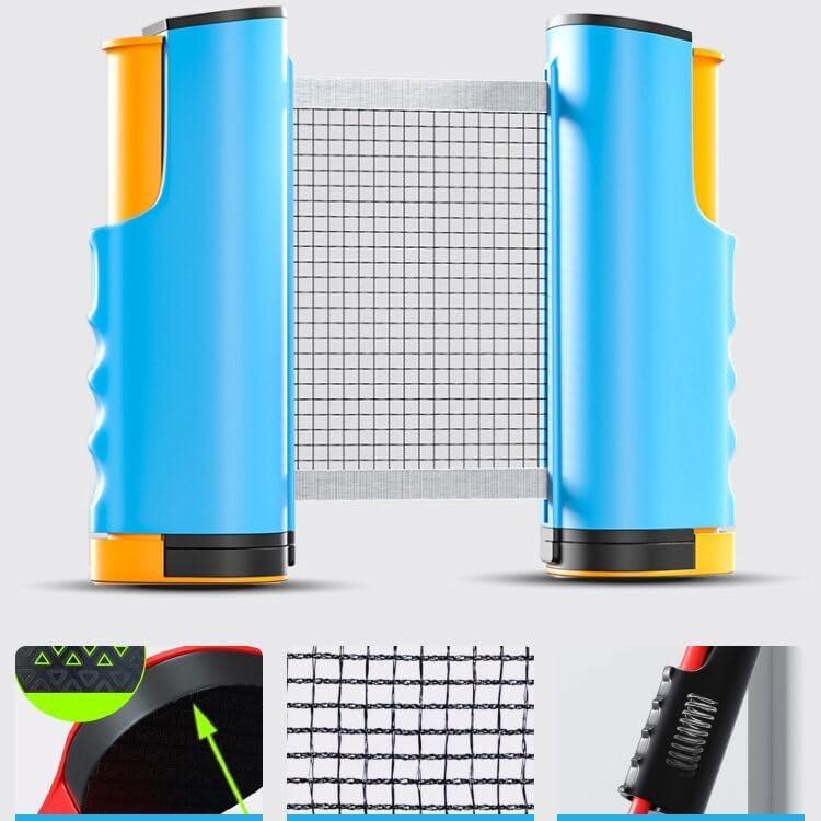 Red de Ping Pong Retráctil PLOOTA Ajustable 1.9m Azul