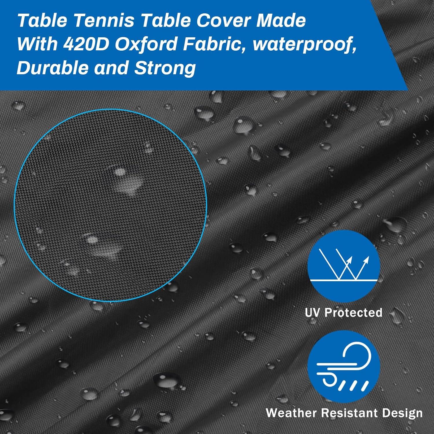 Cubierta de Mesa de Ping Pong Coolrunner 420D Impermeable 2.74x1.52m