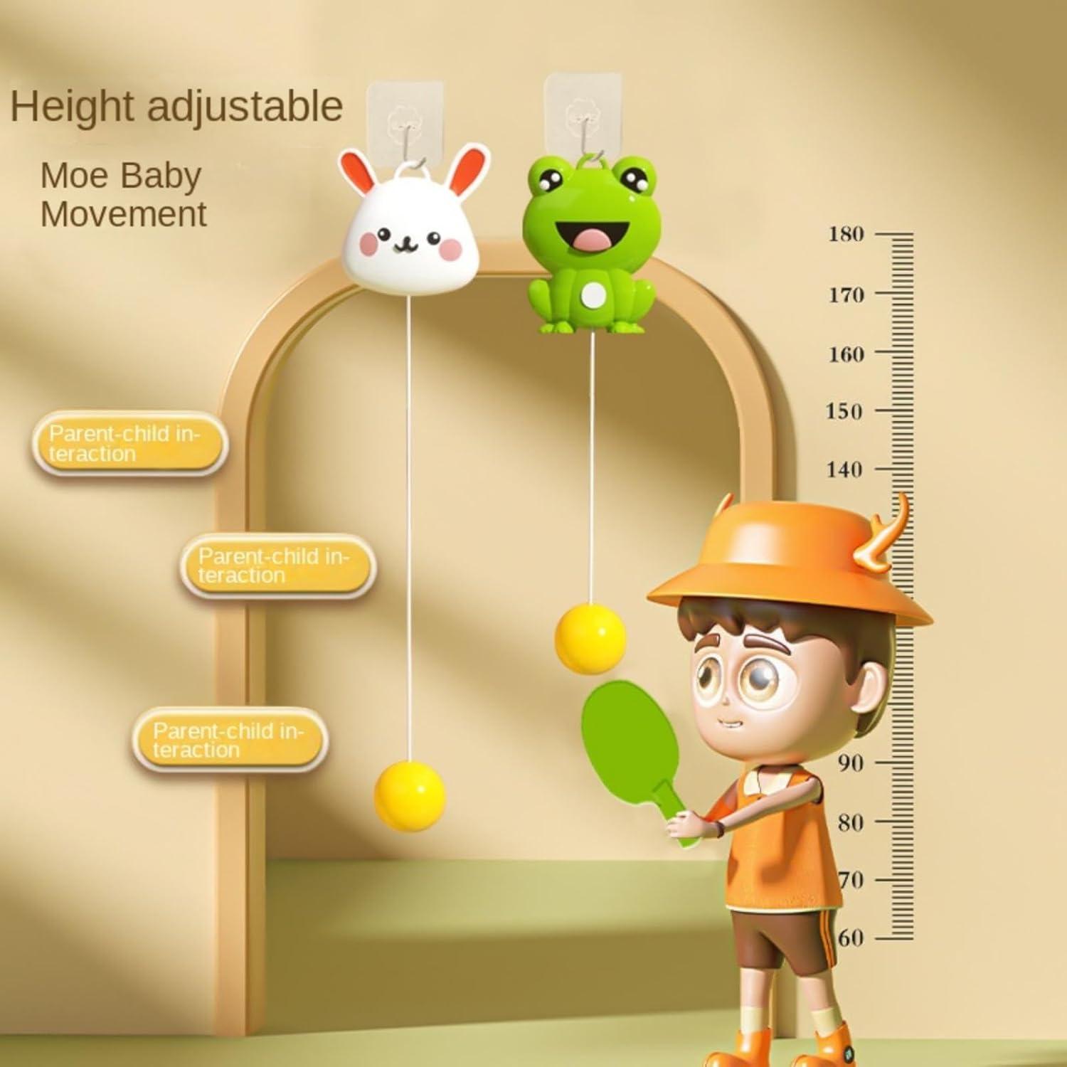 Conjunto Entrenador Tenis de Mesa Aihosier Modelo Conejo 5 Pelotas