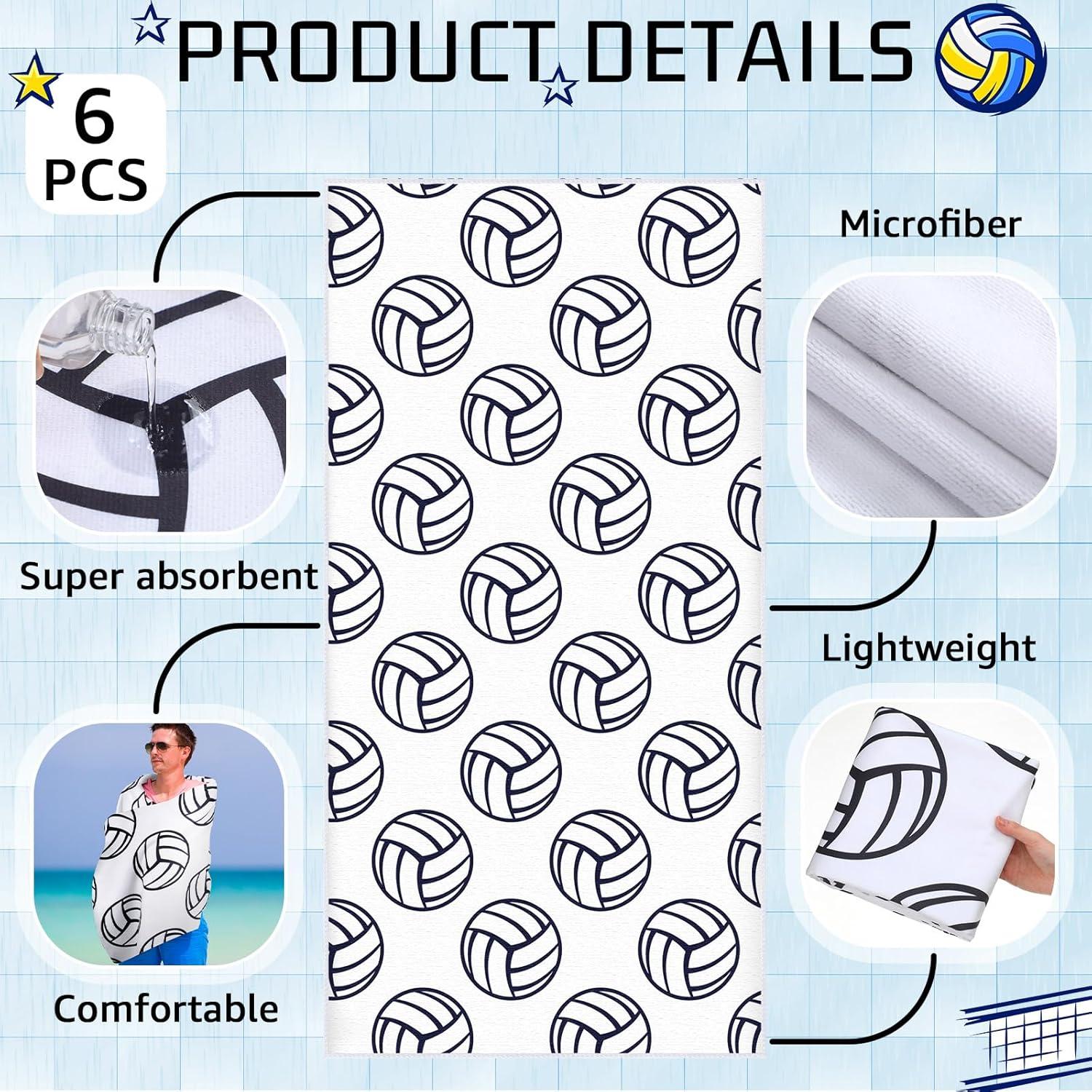 6 Toallas de Playa Tiangrid Microfibra 89x178 cm Secado Rápido