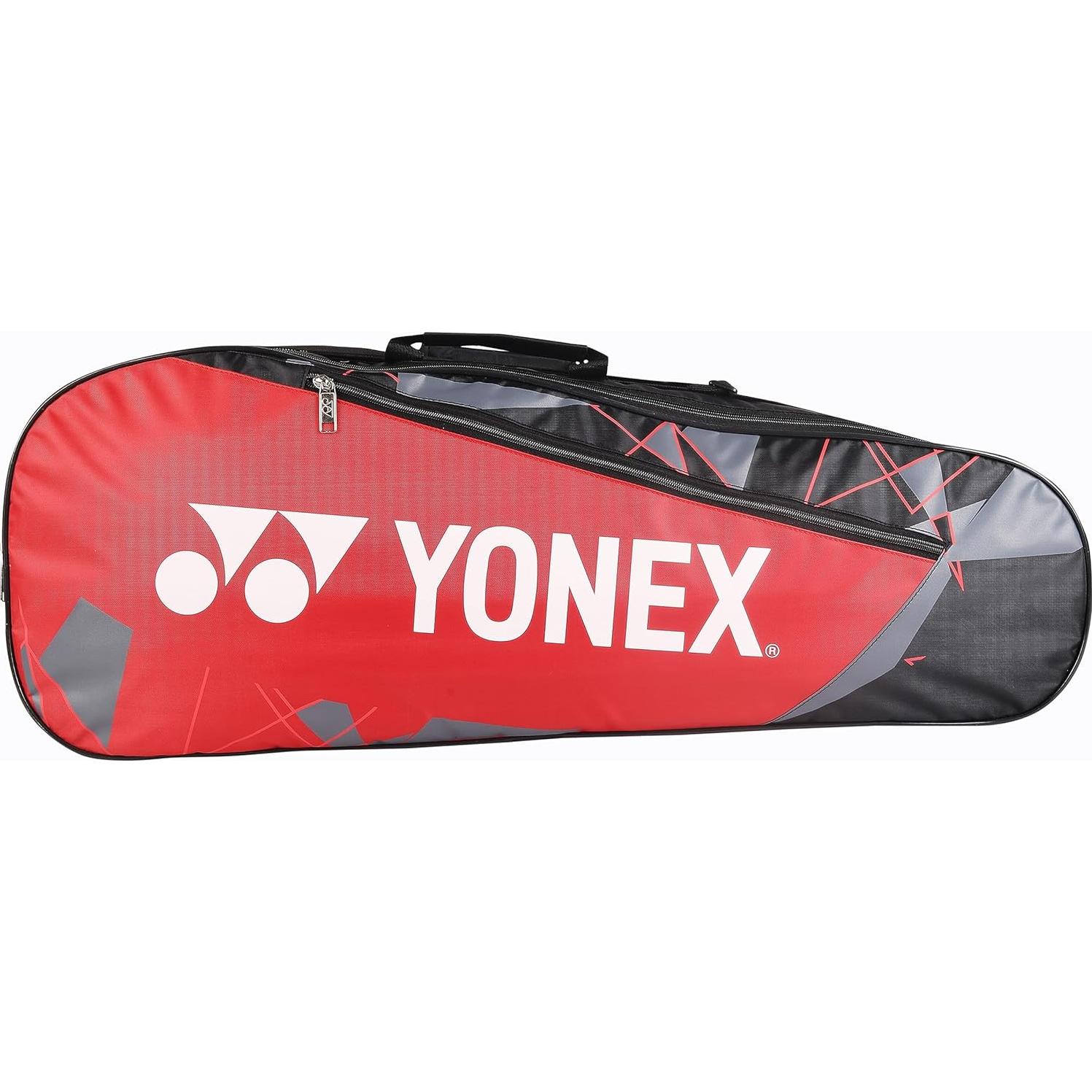 Bolsa de Bádminton YONEX 23015 Roja y Negra - 3 Compartimentos